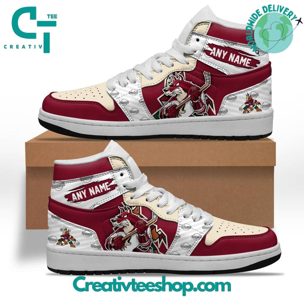 JWFancy Arizona Coyotes AJ1 High Sneakers Shoes For Men And Women