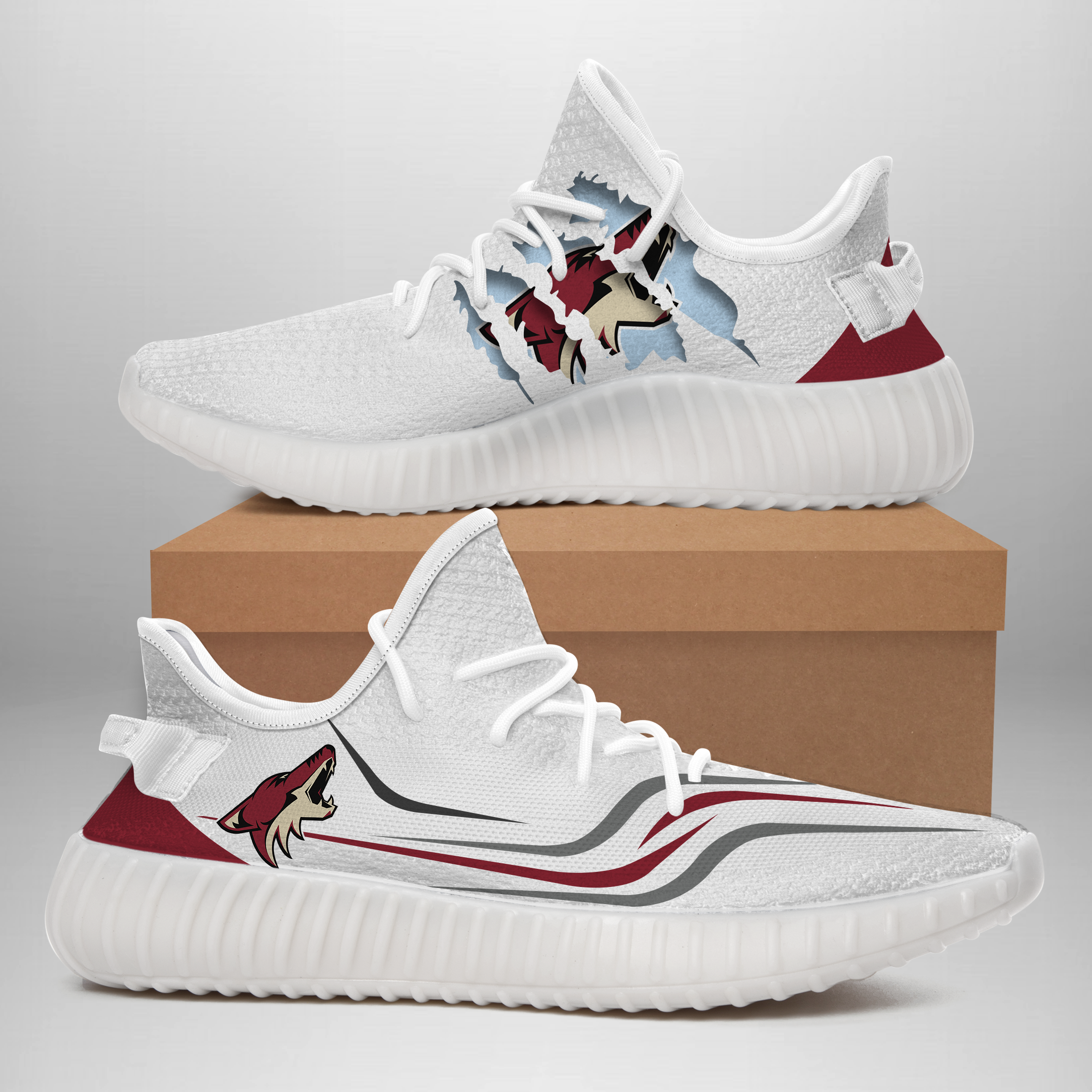 JWFancy Arizona Coyotes Yeezy Boost Shoes For Men And Women
