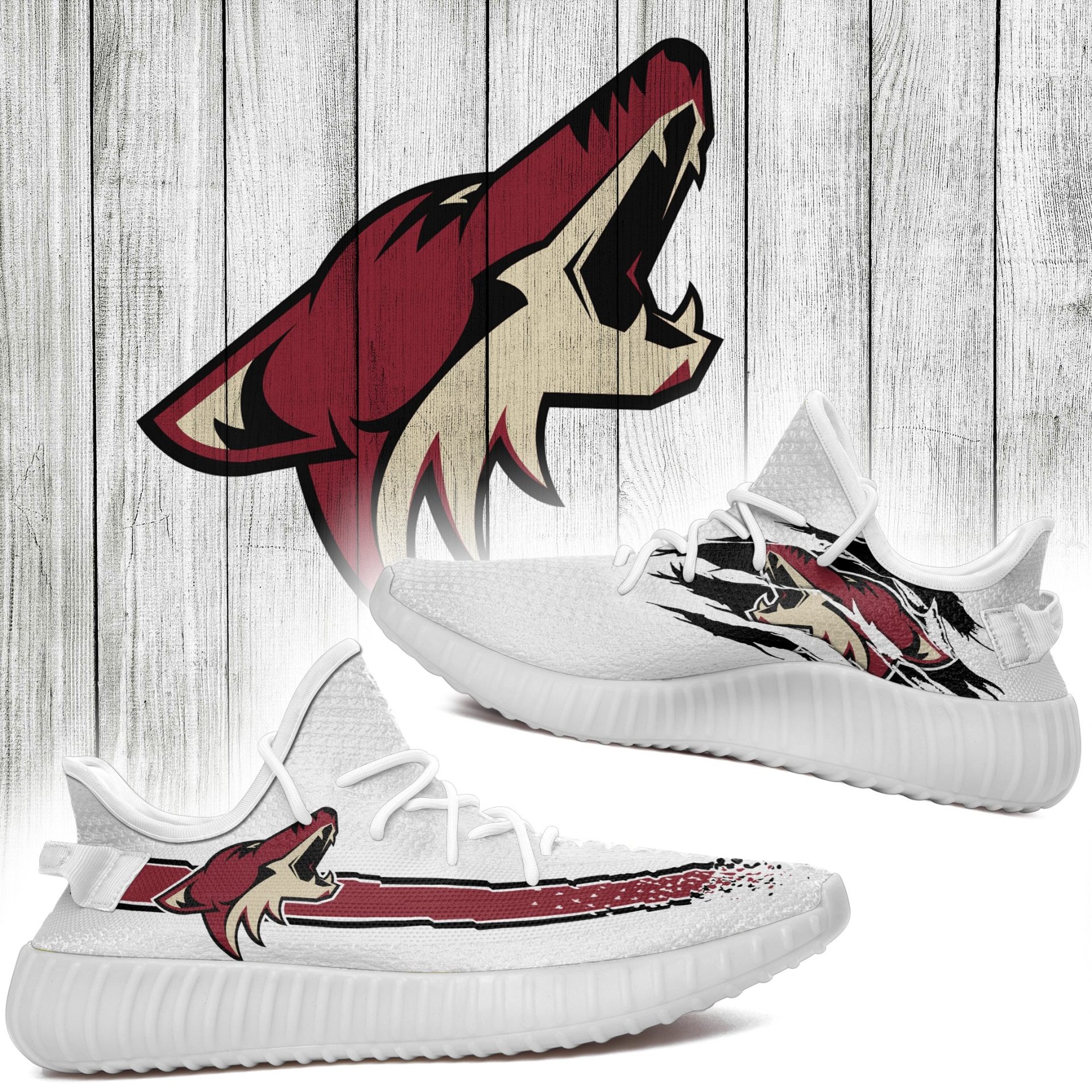 JWFancy Arizona Coyotes Yeezy Boost Shoes For Men And Women