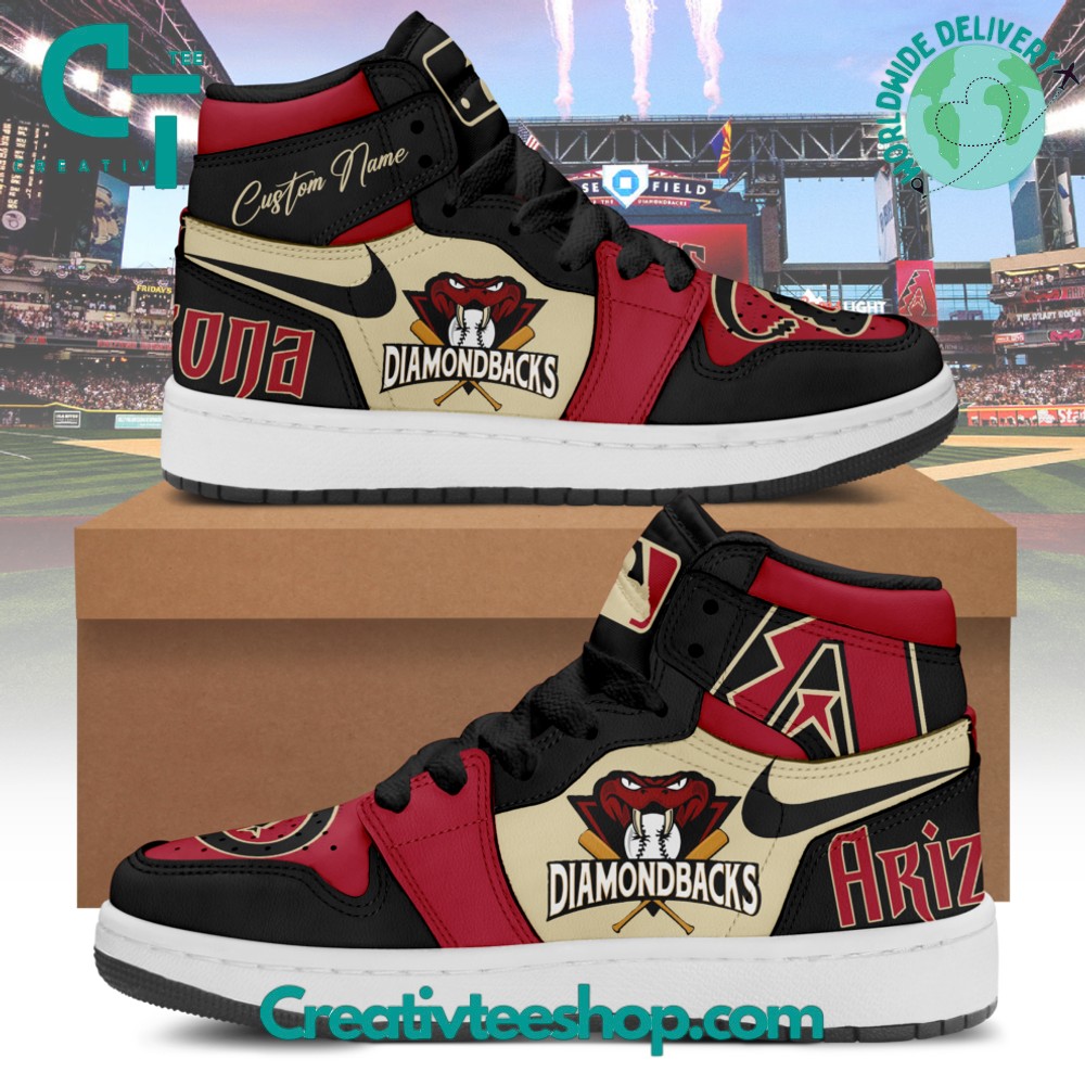 JWFancy Arizona Diamondbacks AJ1 High Sneakers Shoes For Men And Women