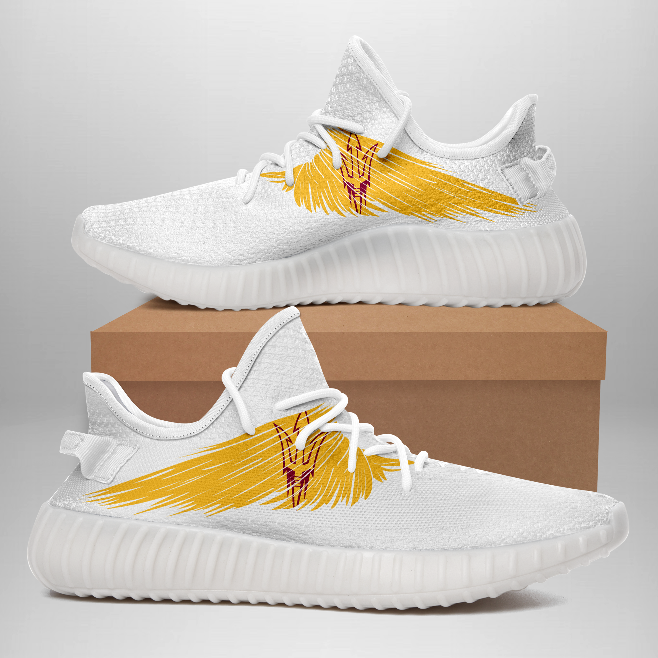 JWFancy Arizona State Sun Devils Yeezy Boost Shoes For Men And Women