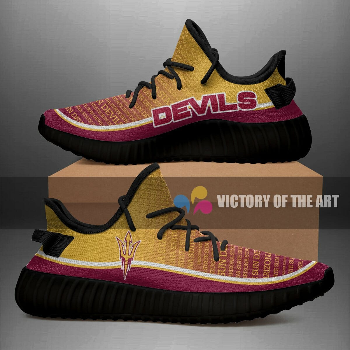 JWFancy Arizona State Sun Devils Yeezy Boost Shoes For Men And Women