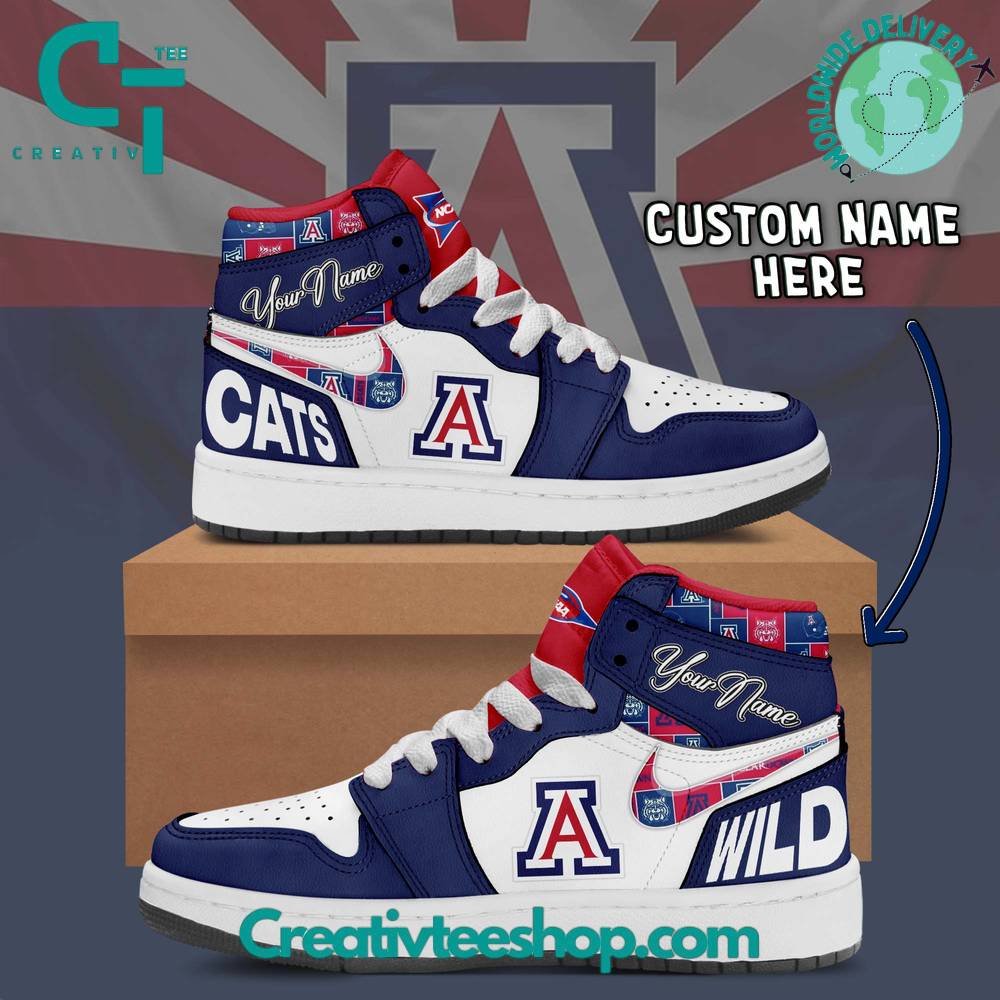 JWFancy Arizona Wildcats AJ1 High Sneakers Shoes For Men And Women