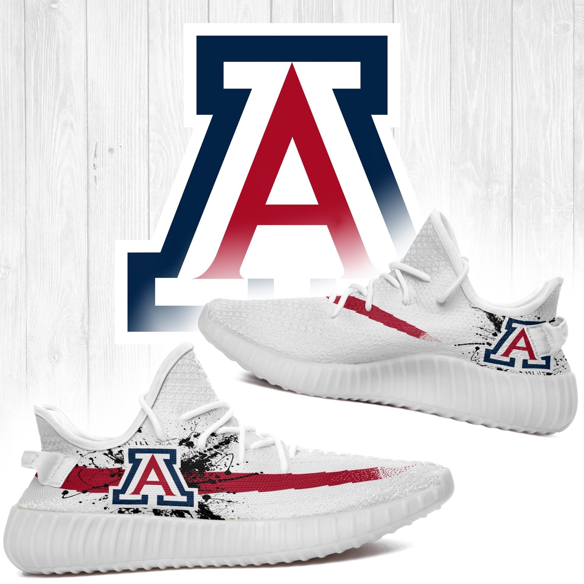 JWFancy Arizona Wildcats Yeezy Boost Shoes For Men And Women