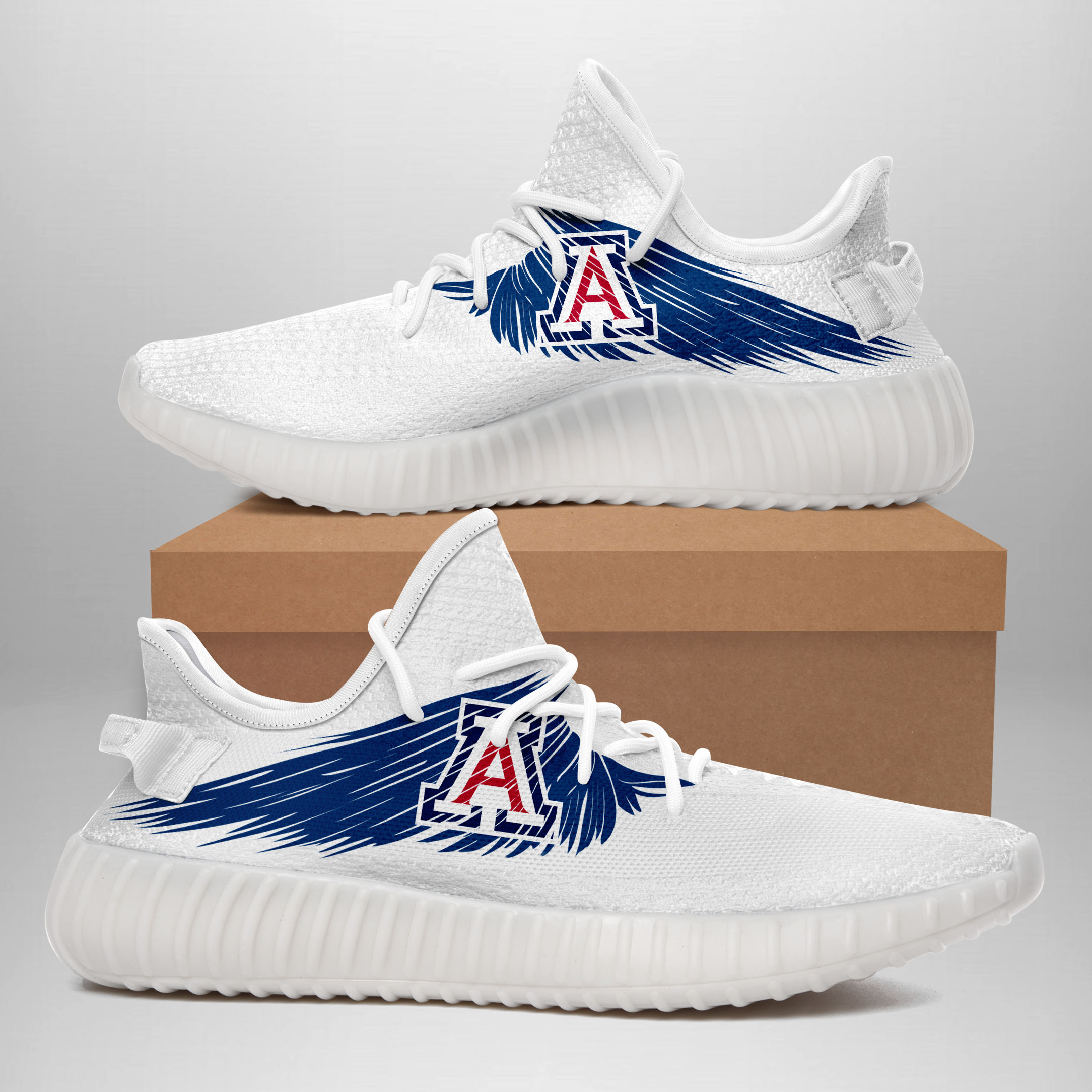 JWFancy Arizona Wildcats Yeezy Boost Shoes For Men And Women