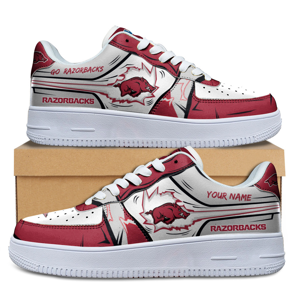 JWFancy Arkansas Razorbacks Air Low-Top Sneakers Shoes For Men And Women
