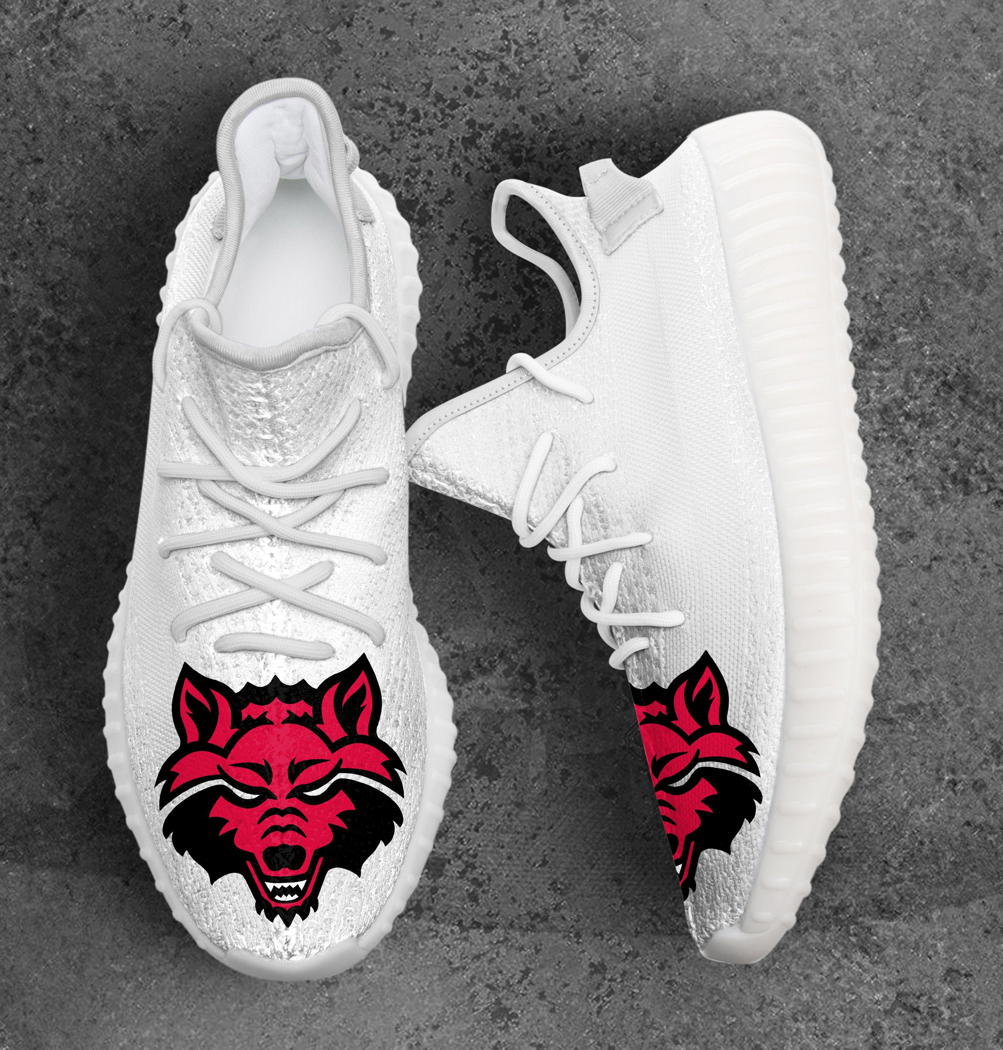 JWFancy Arkansas State Red Wolves Yeezy Boost Shoes For Men And Women