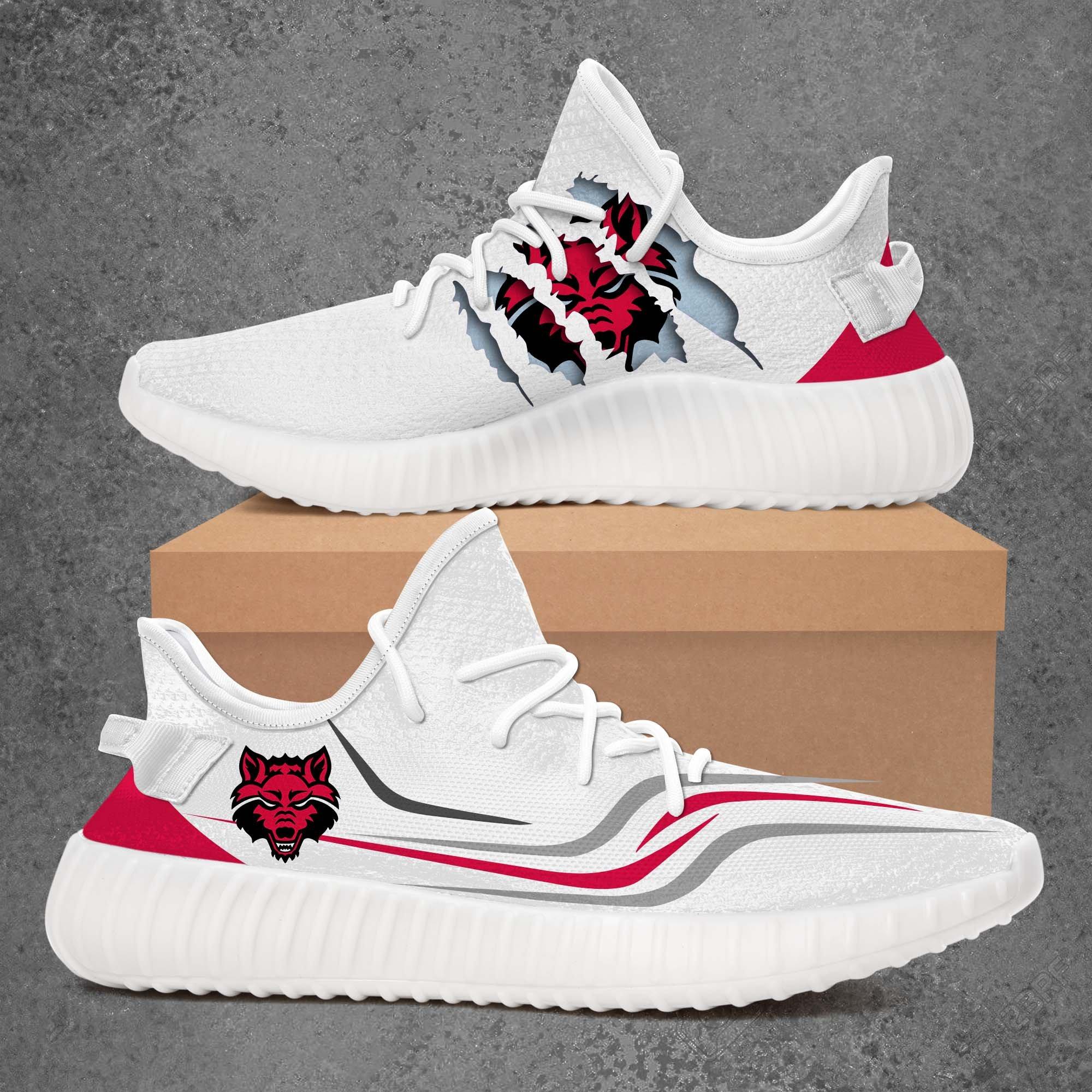 JWFancy Arkansas State Wolves Yeezy Boost Shoes For Men And Women