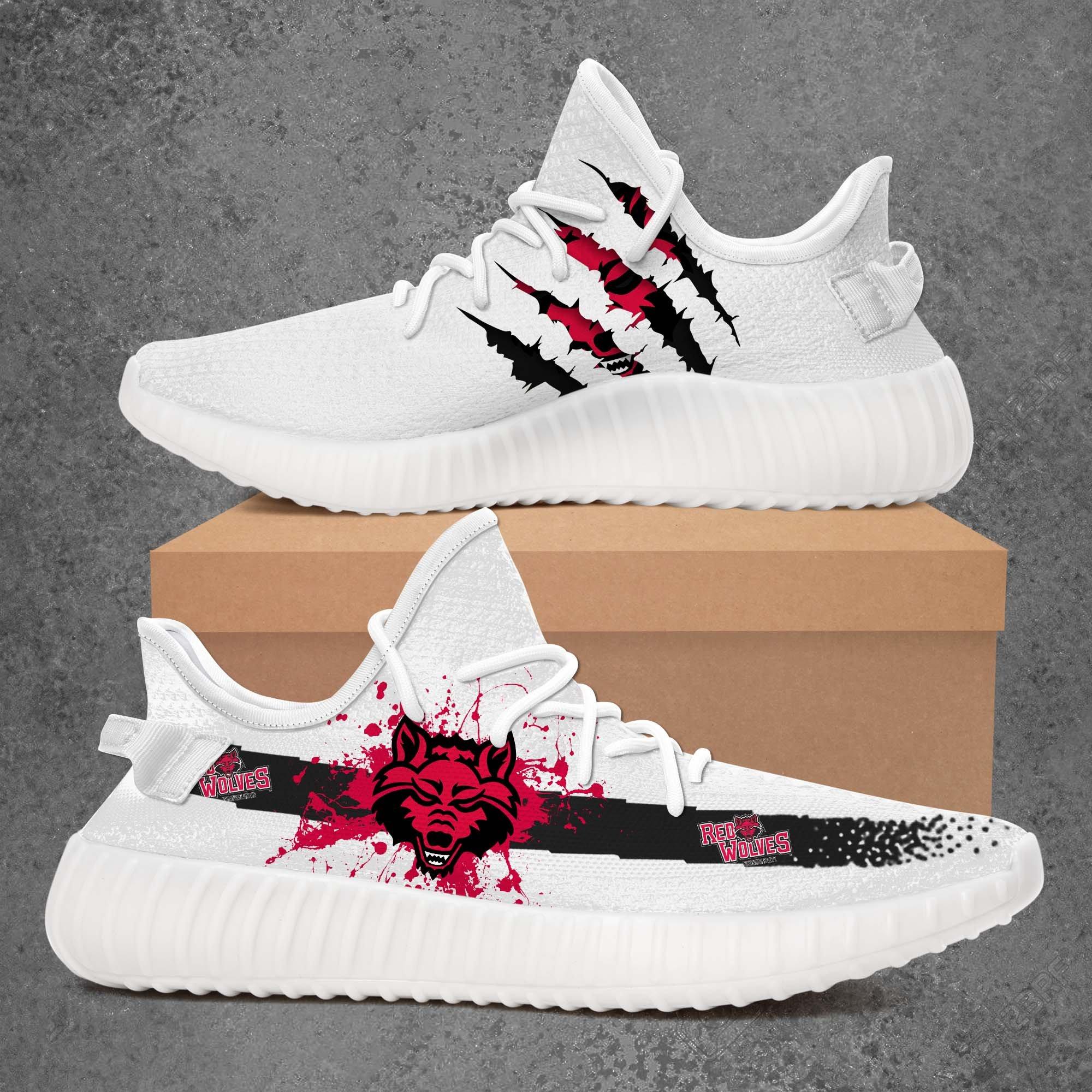 JWFancy Arkansas State Wolves Yeezy Boost Shoes For Men And Women