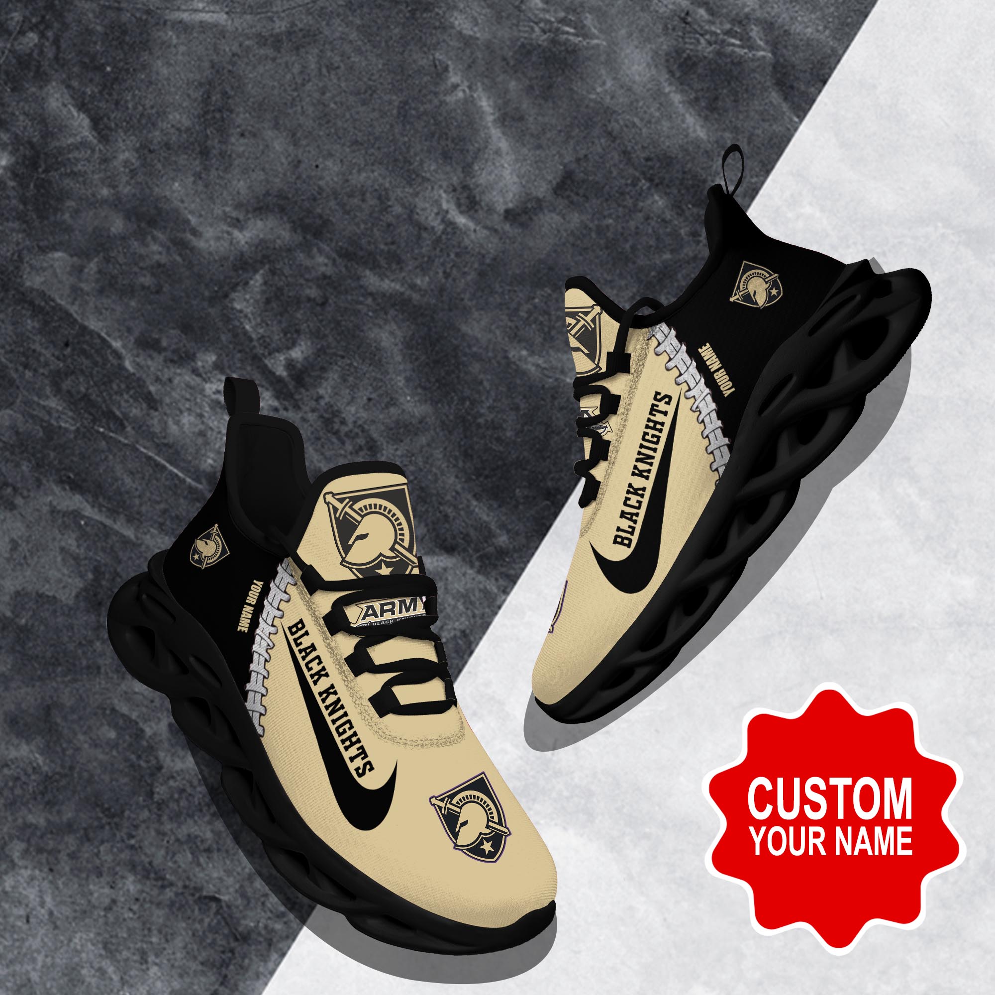 JWFancy Army Black Knights Max Soul Shoes Sneakers For Men And Women
