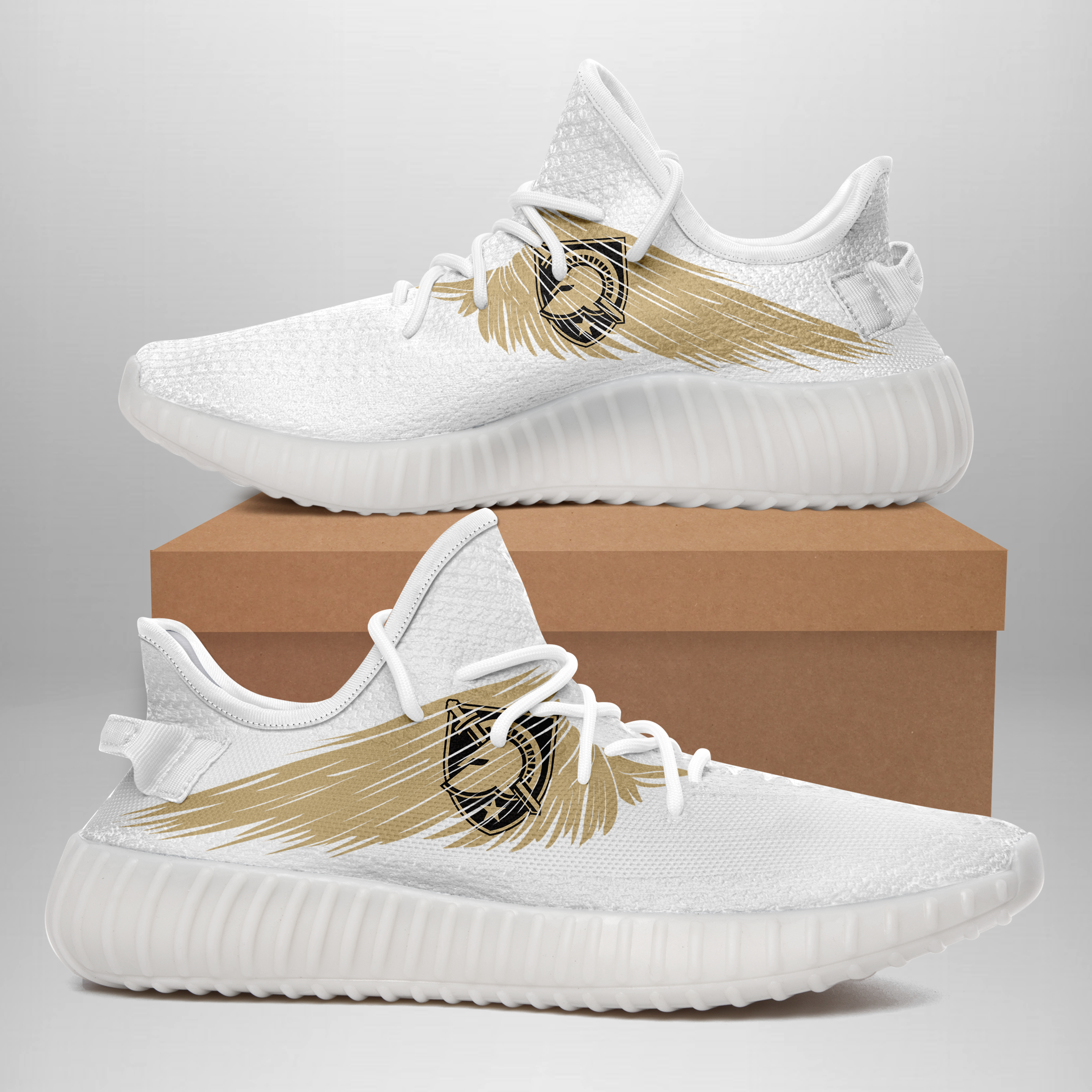 JWFancy Army Black Knights Yeezy Boost Shoes For Men And Women
