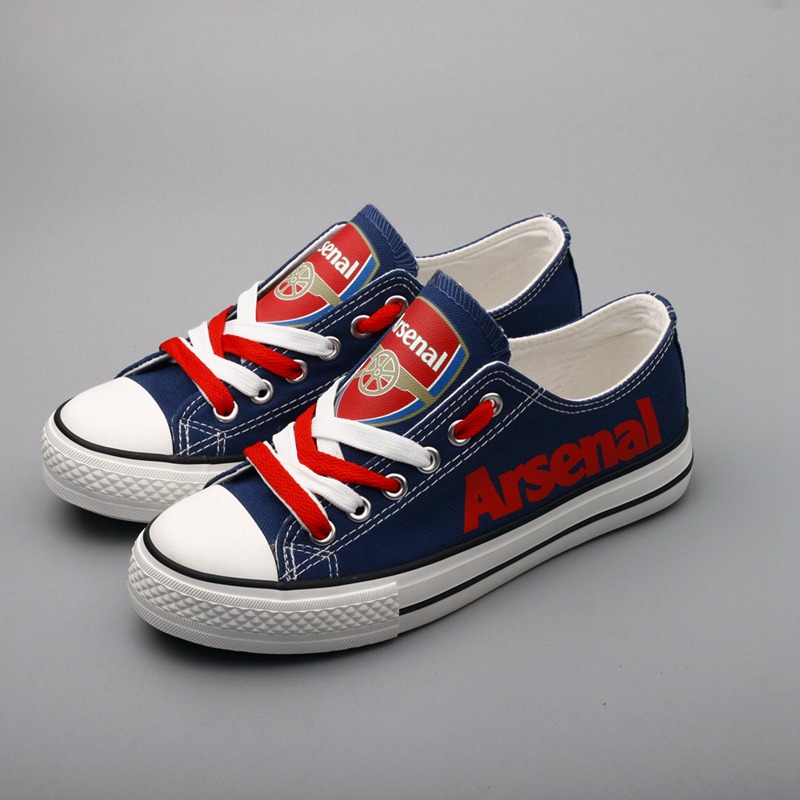 JWFancy Arsenal FC Low Top Canvas Sneakers Shoes For Men And Women