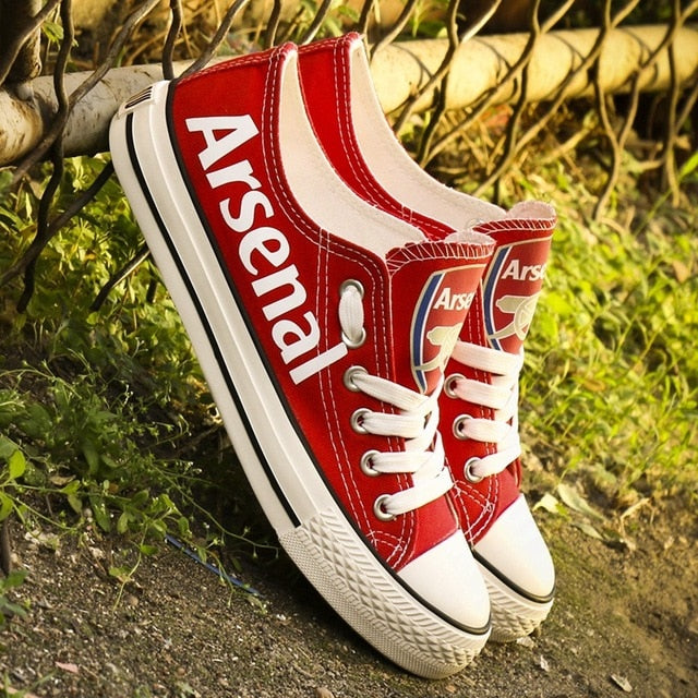 JWFancy Arsenal FC Low Top Canvas Sneakers Shoes For Men And Women