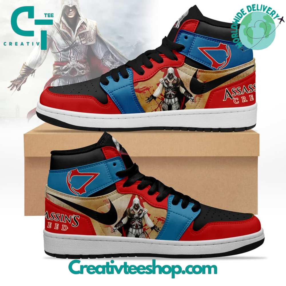 JWFancy Assassin's Creed AJ1 High Sneakers Shoes For Men And Women