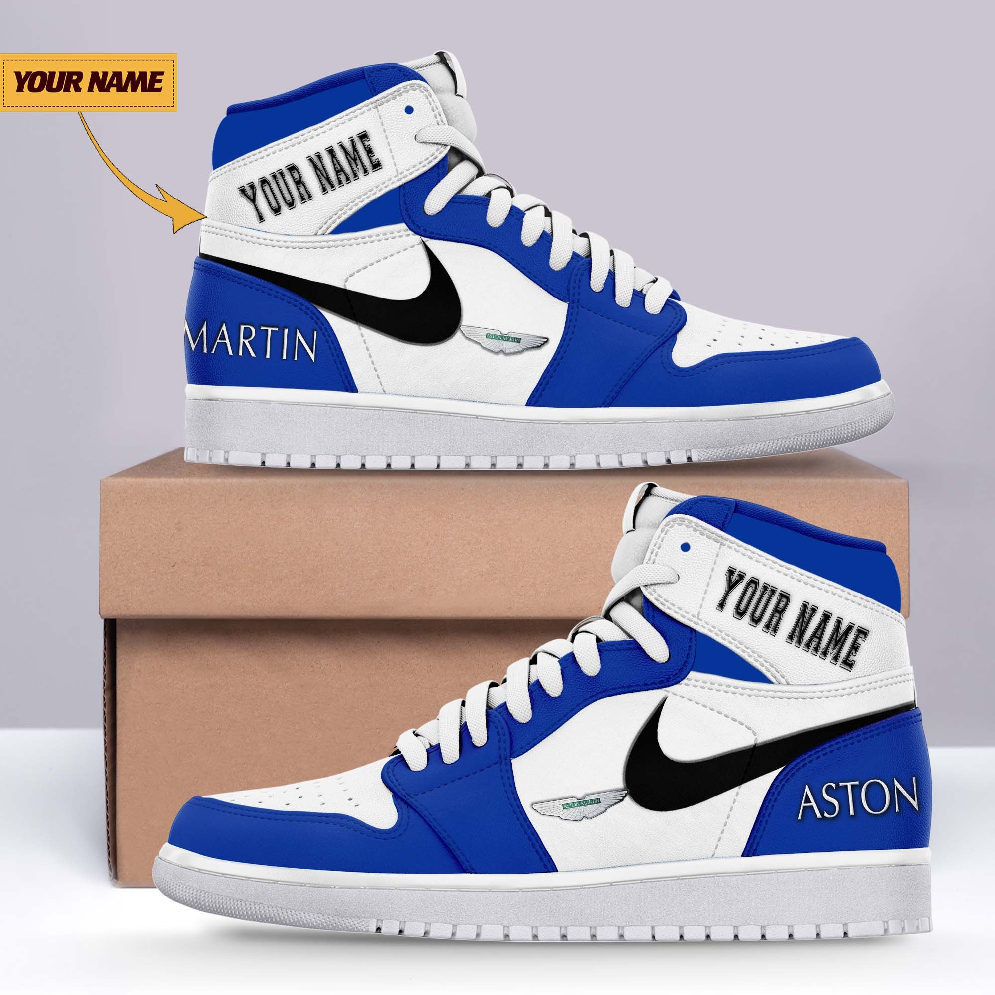JWFancy Aston-Martin AJ1 High Sneakers Shoes For Men And Women