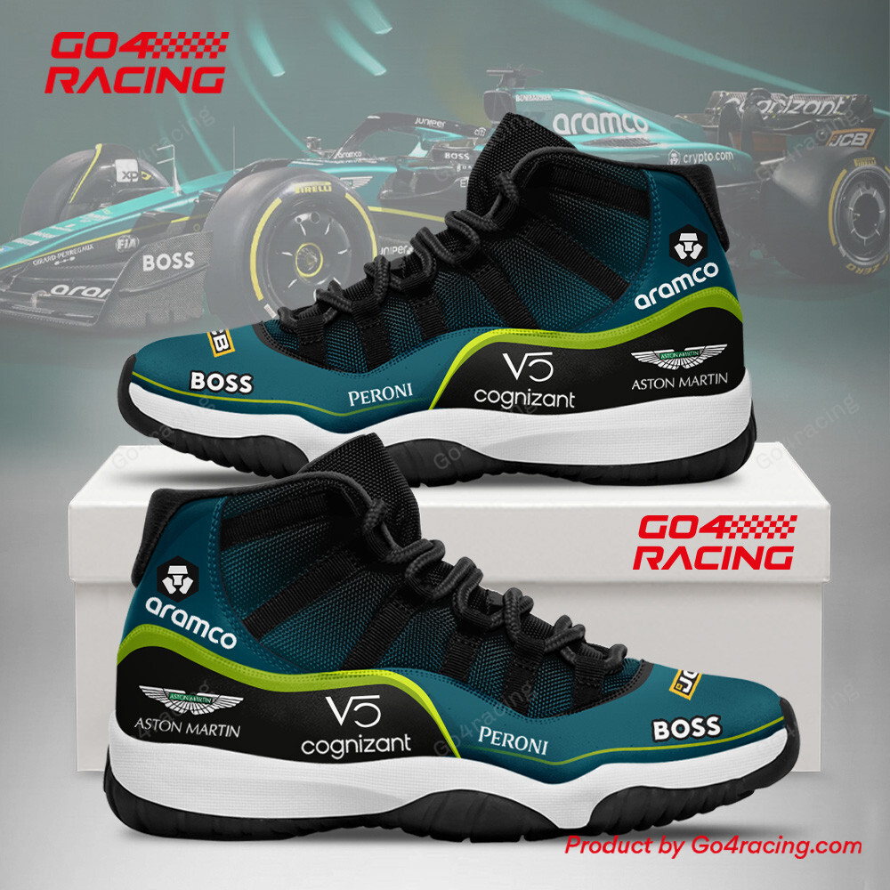 JWFancy Aston Martin Petronas AJ11 Sneakers Shoes For Men And Women