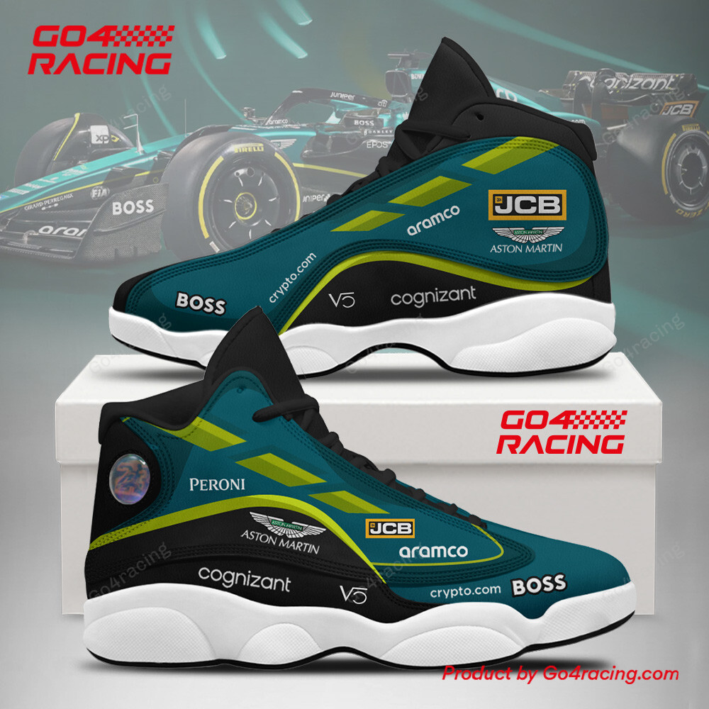 JWFancy Aston Martin Petronas AJ13 Sneakers Shoes For Men And Women