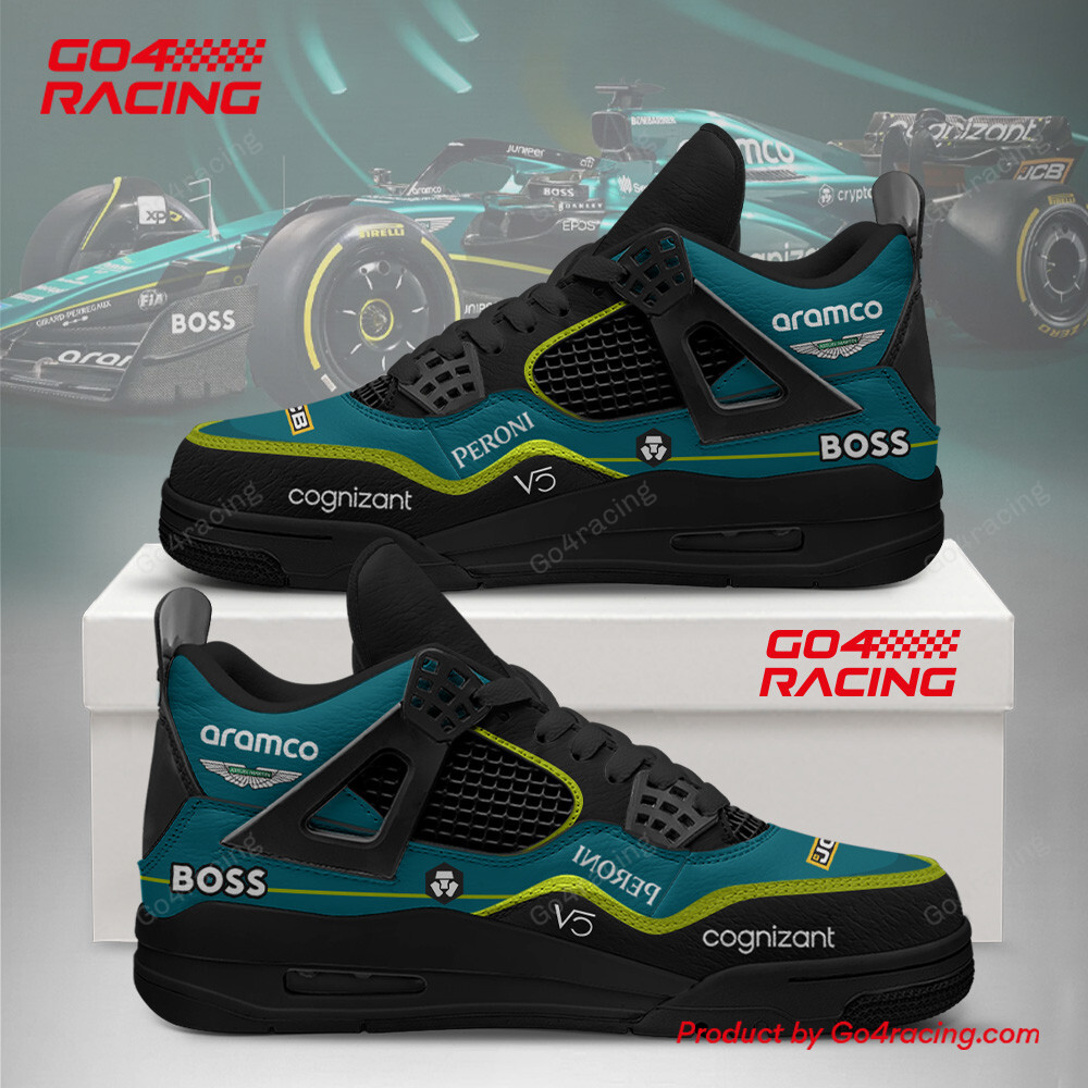 JWFancy Aston Martin Petronas AJ14 Sneakers Shoes For Men And Women