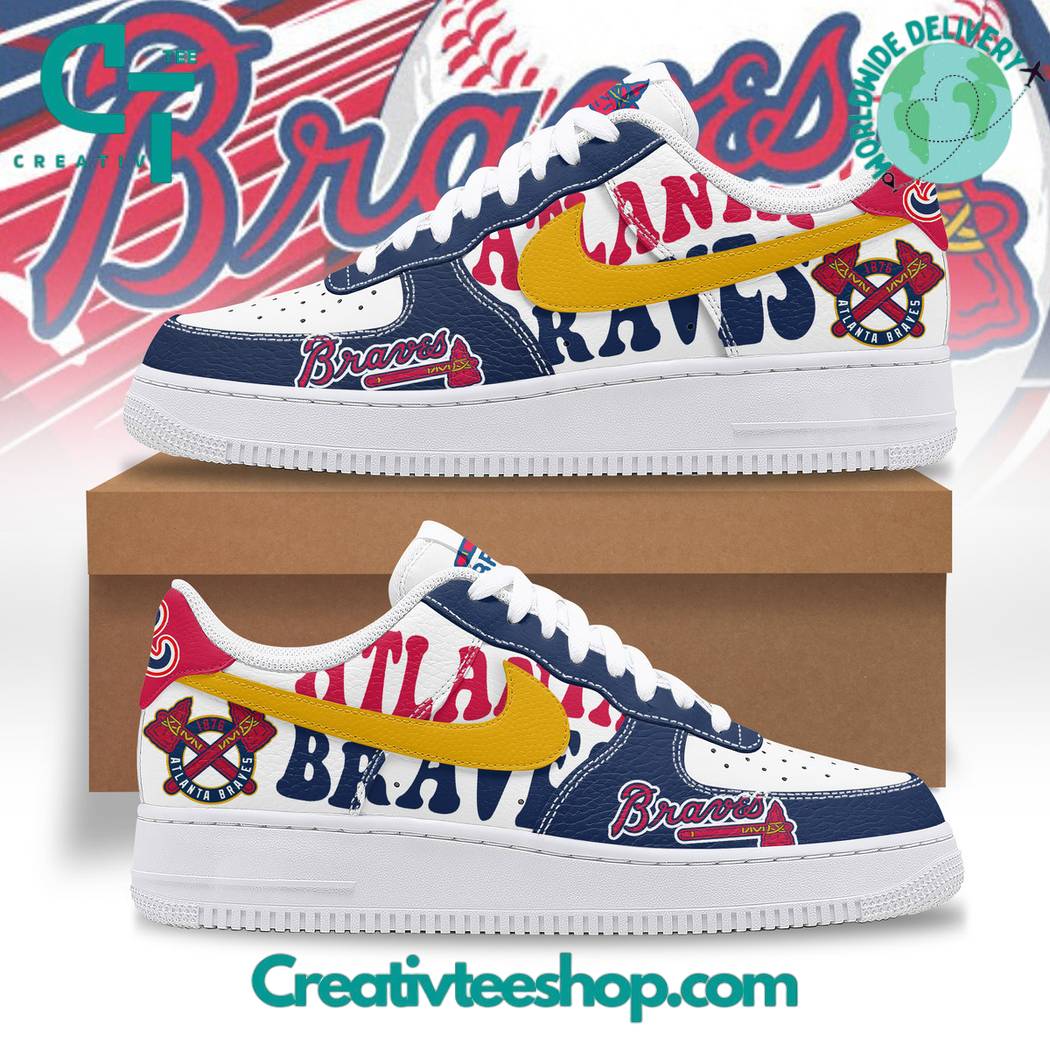 JWFancy Atlanta Braves Air Low-Top Sneakers Shoes For Men And Women