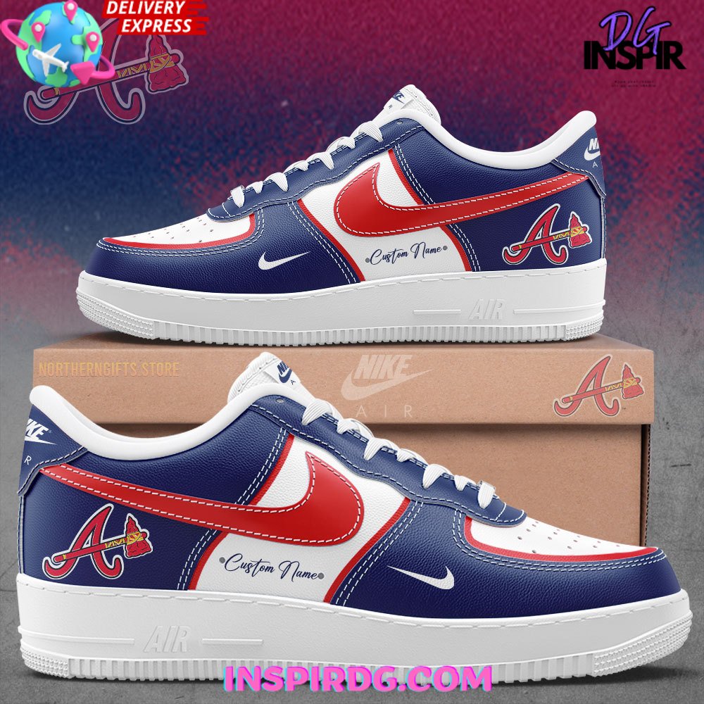 JWFancy Atlanta Braves Air Low-Top Sneakers Shoes For Men And Women