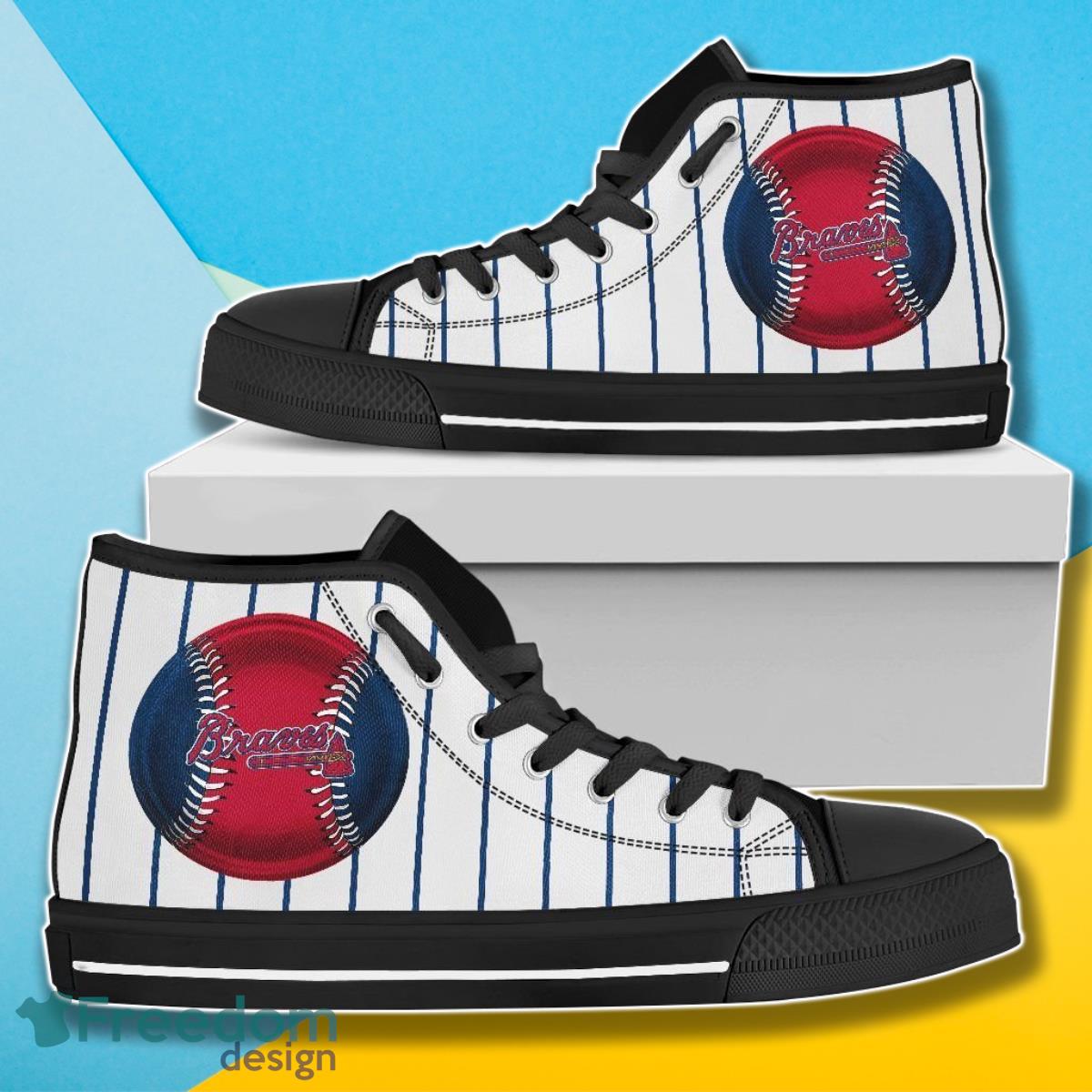 JWFancy Atlanta Braves High Top Canvas Sneakers Shoes For Men And Women