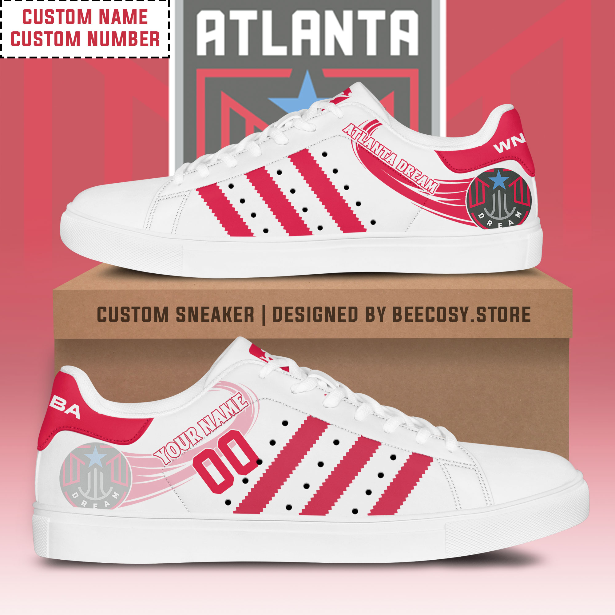 JWFancy Atlanta Dream Skate Stan Shoes Sneakes For Men And Women