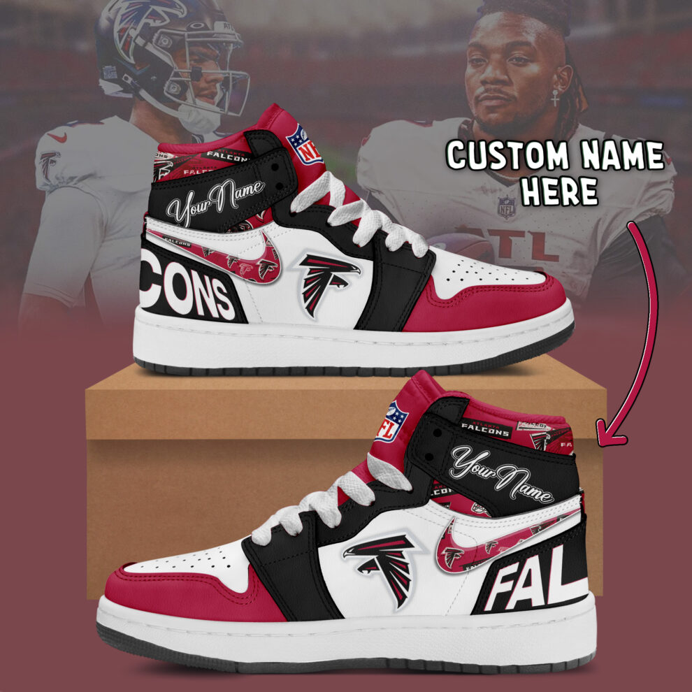 JWFancy Atlanta Falcons AJ1 High Sneakers Shoes For Men And Women