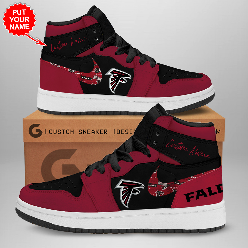JWFancy Atlanta Falcons AJ1 High Sneakers Shoes For Men And Women