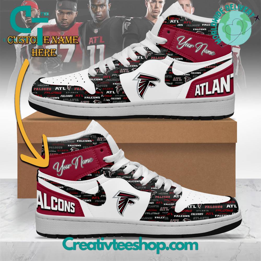 JWFancy Atlanta Falcons AJ1 High Sneakers Shoes For Men And Women