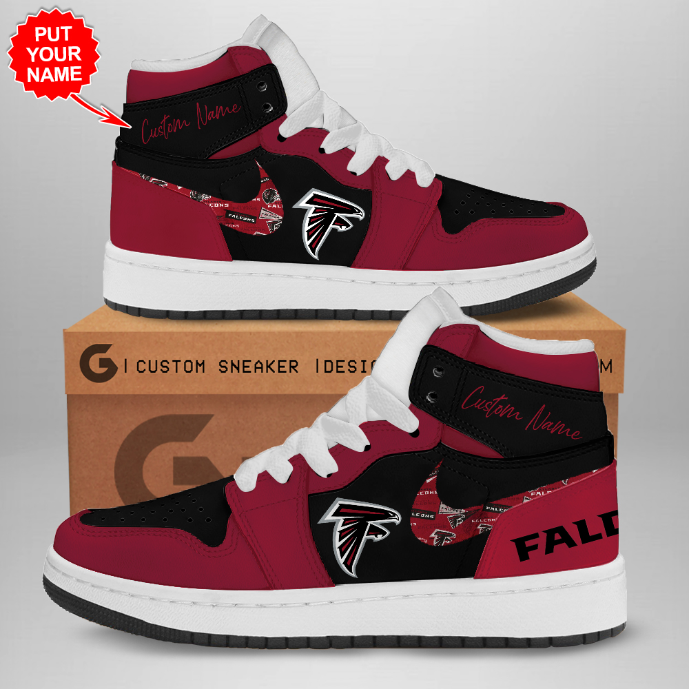 JWFancy Atlanta Falcons AJ1 High Sneakers Shoes For Men And Women