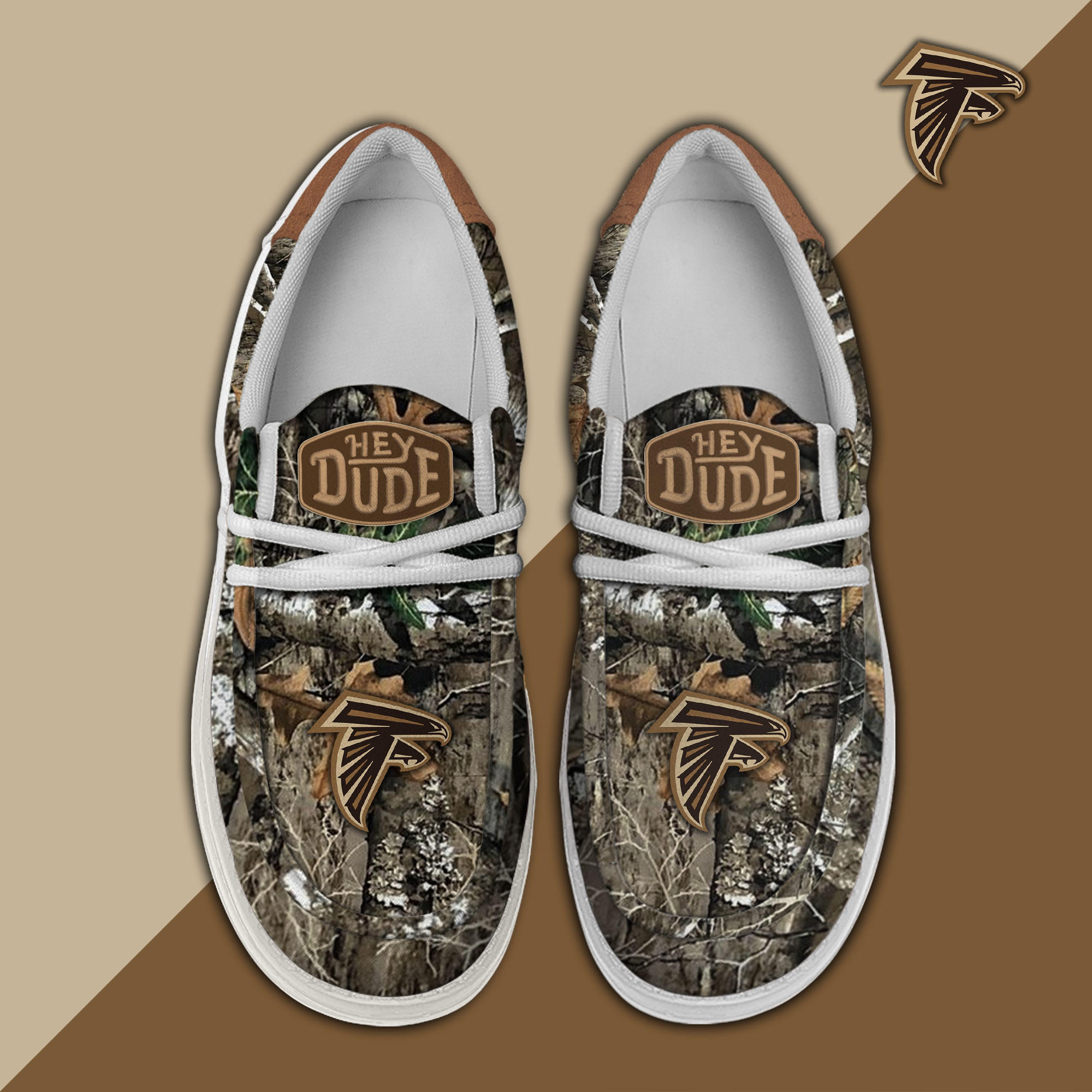 JWFancy Atlanta Falcons Hey Dude Shoes Wally Men's Lace Up Loafers Comfortable For Men And Women