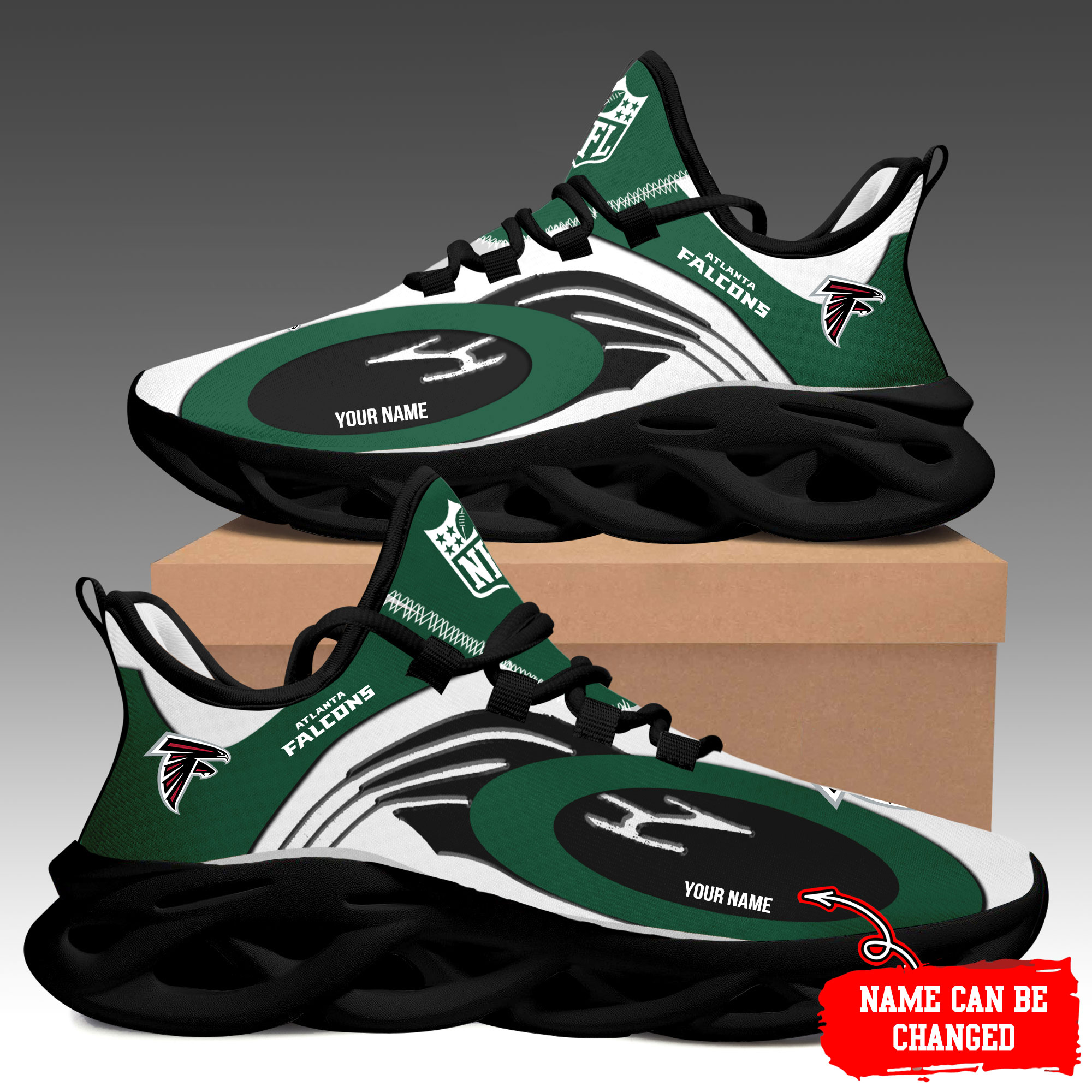 JWFancy Atlanta Falcons Max Soul Shoes Sneakers For Men And Women