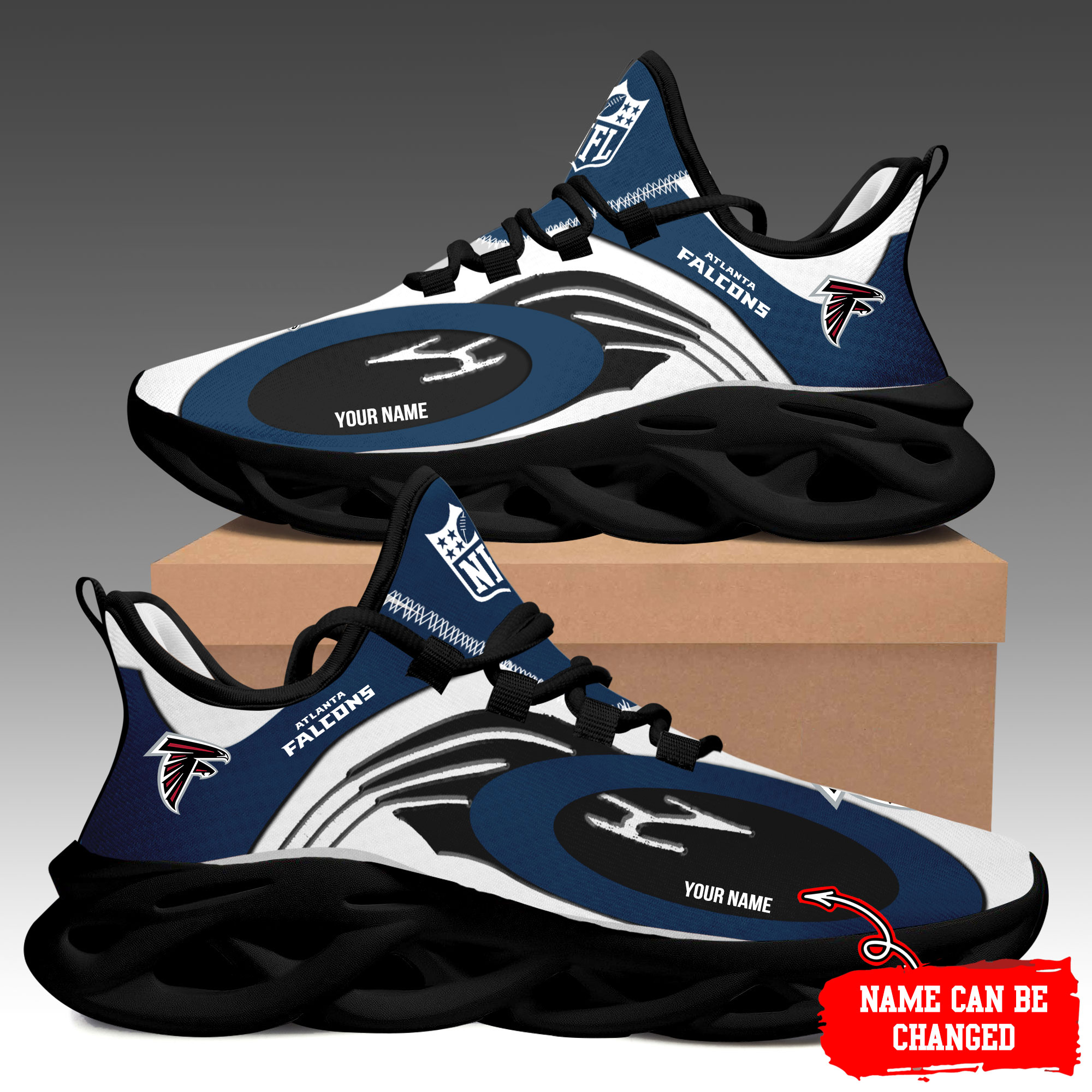 JWFancy Atlanta Falcons Max Soul Shoes Sneakers For Men And Women
