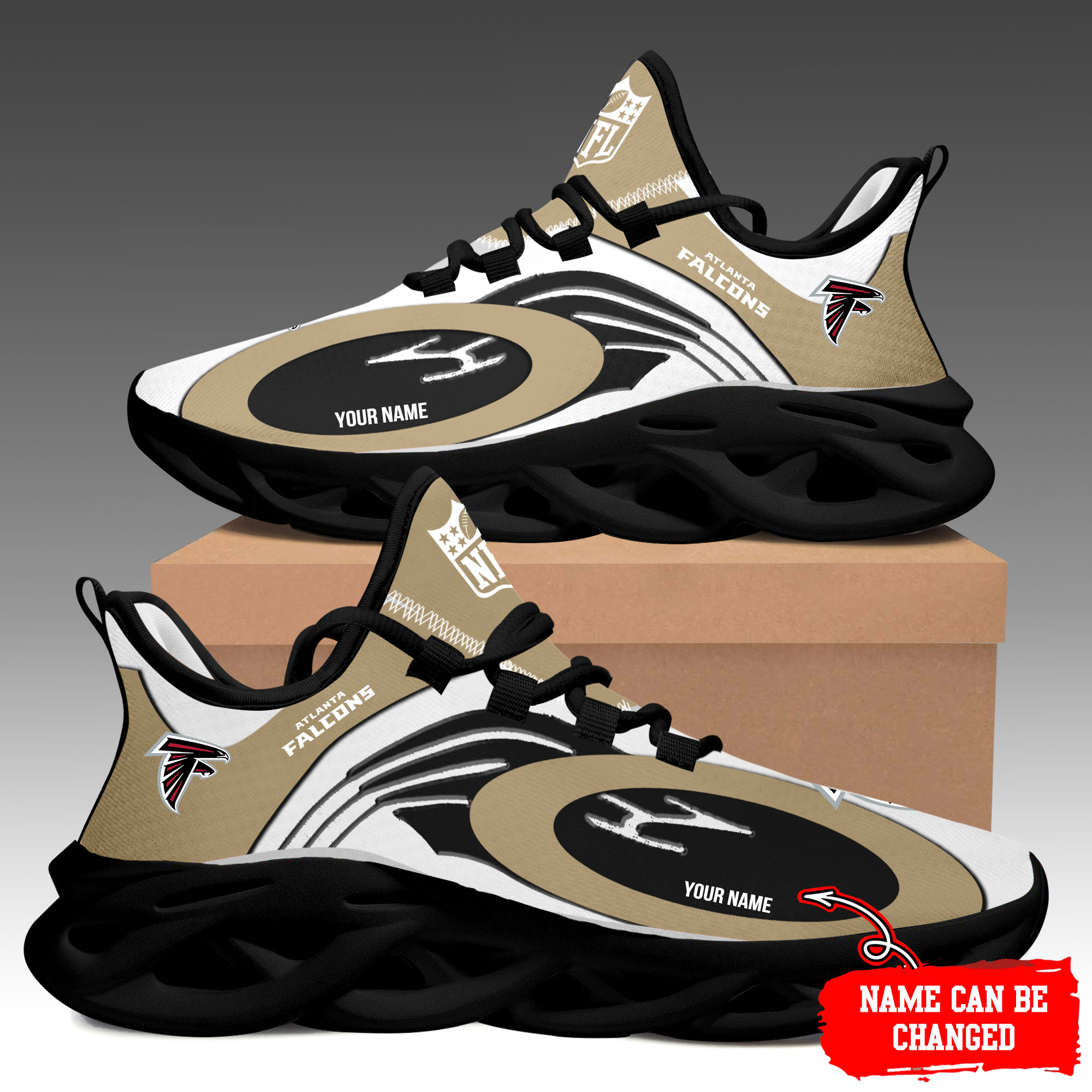 JWFancy Atlanta Falcons Max Soul Shoes Sneakers For Men And Women