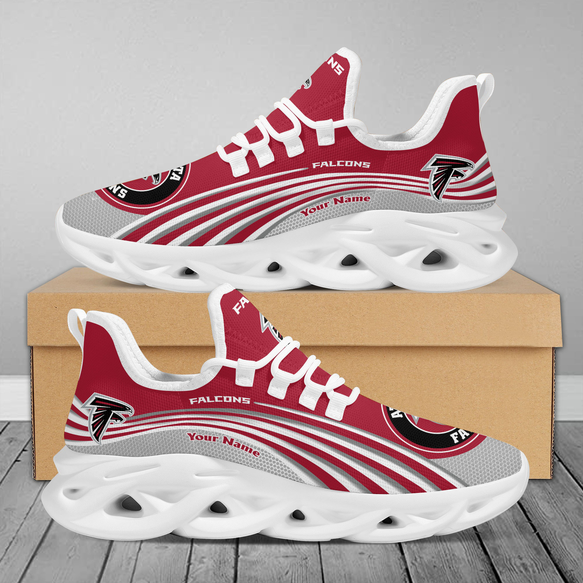 JWFancy Atlanta Falcons Max Soul Shoes Sneakers For Men And Women