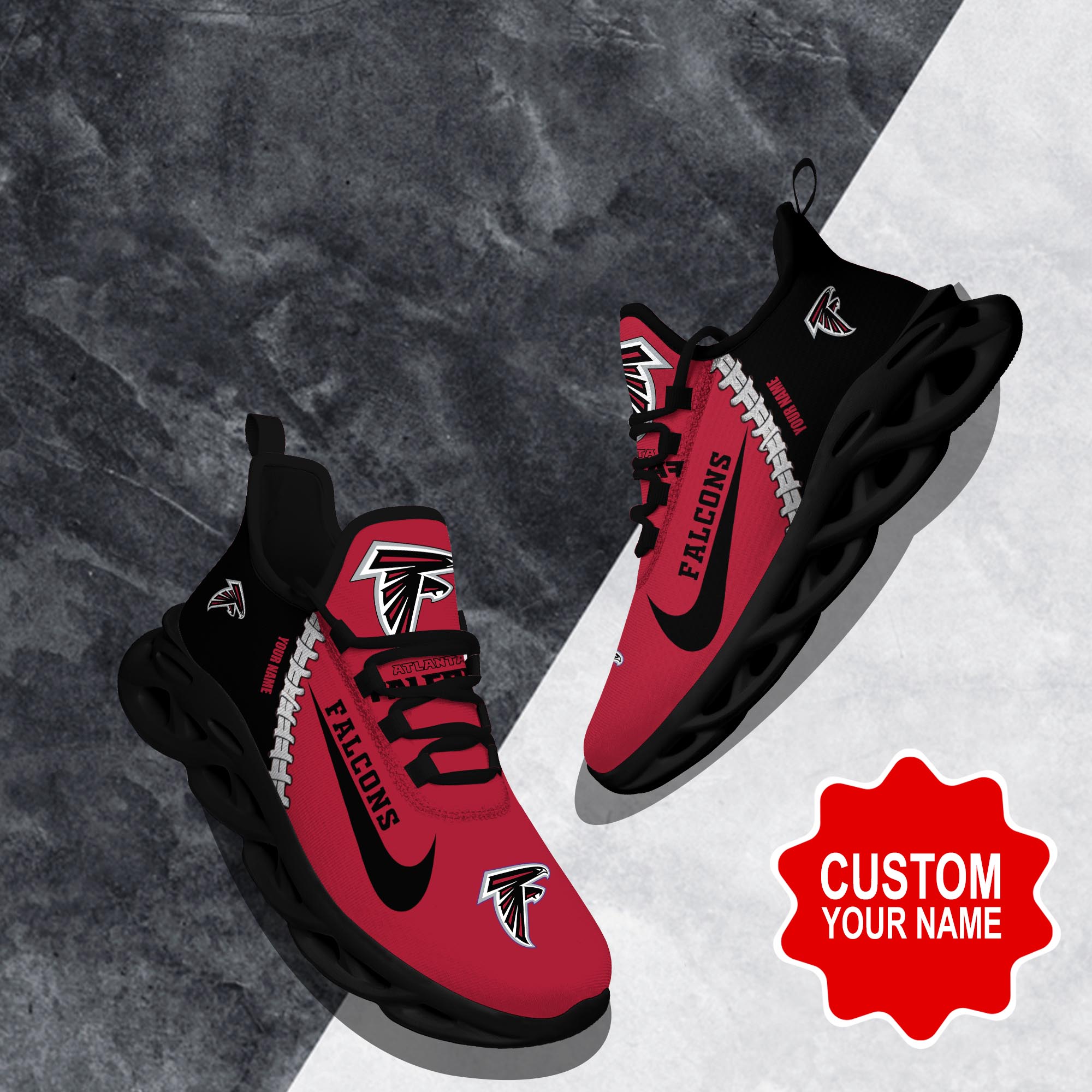 JWFancy Atlanta Falcons Max Soul Shoes Sneakers For Men And Women