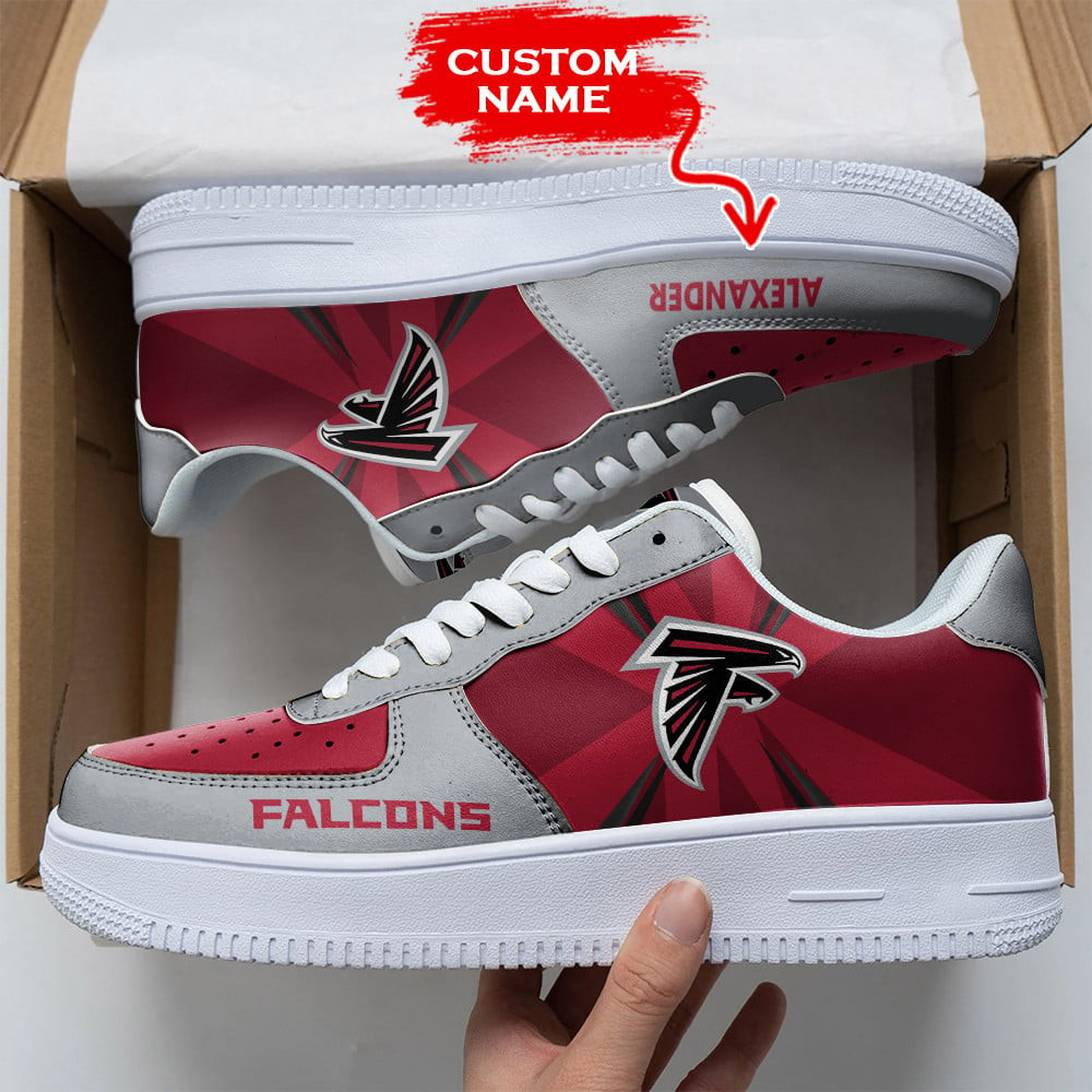 JWFancy Atlanta Falcons NFL Air Low-Top Sneakers Shoes For Men And Women