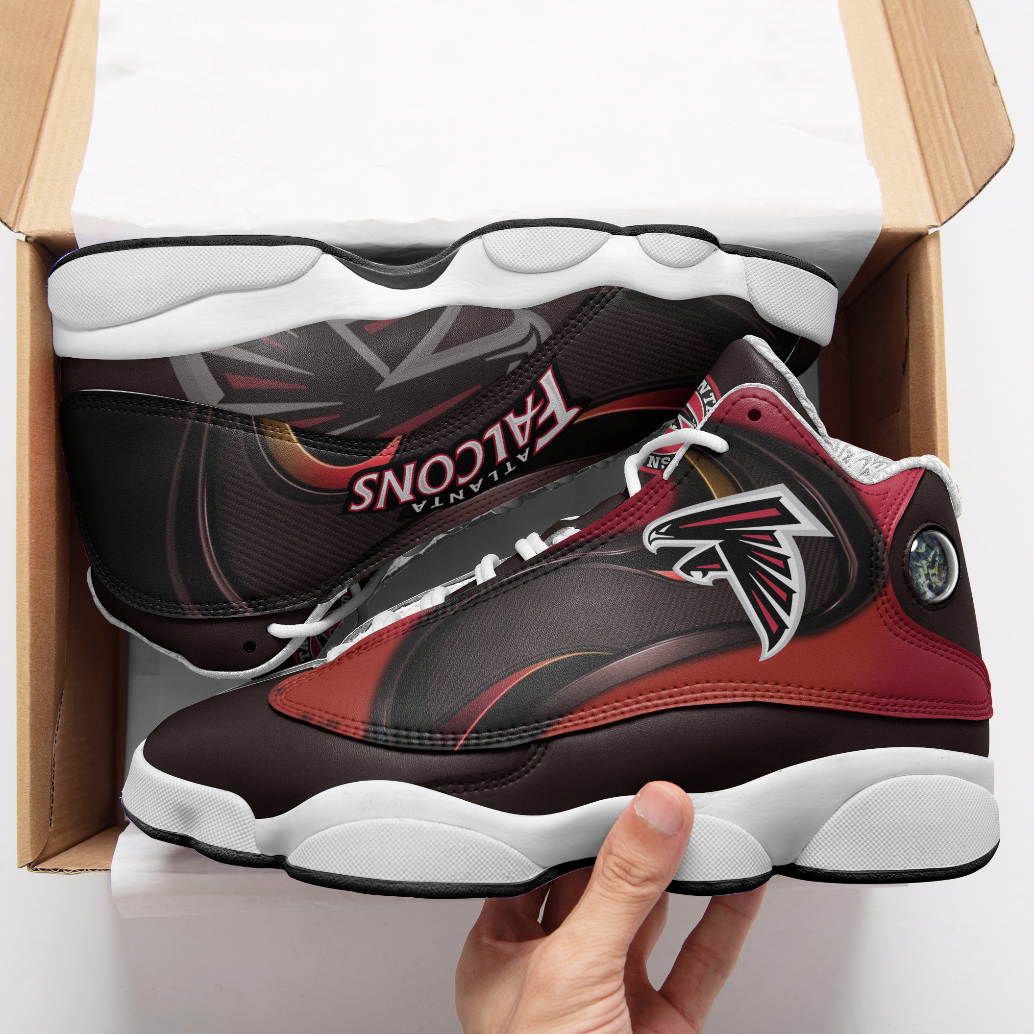 JWFancy Atlanta Falcons NFL AJ13 Sneakers Shoes For Men And Women