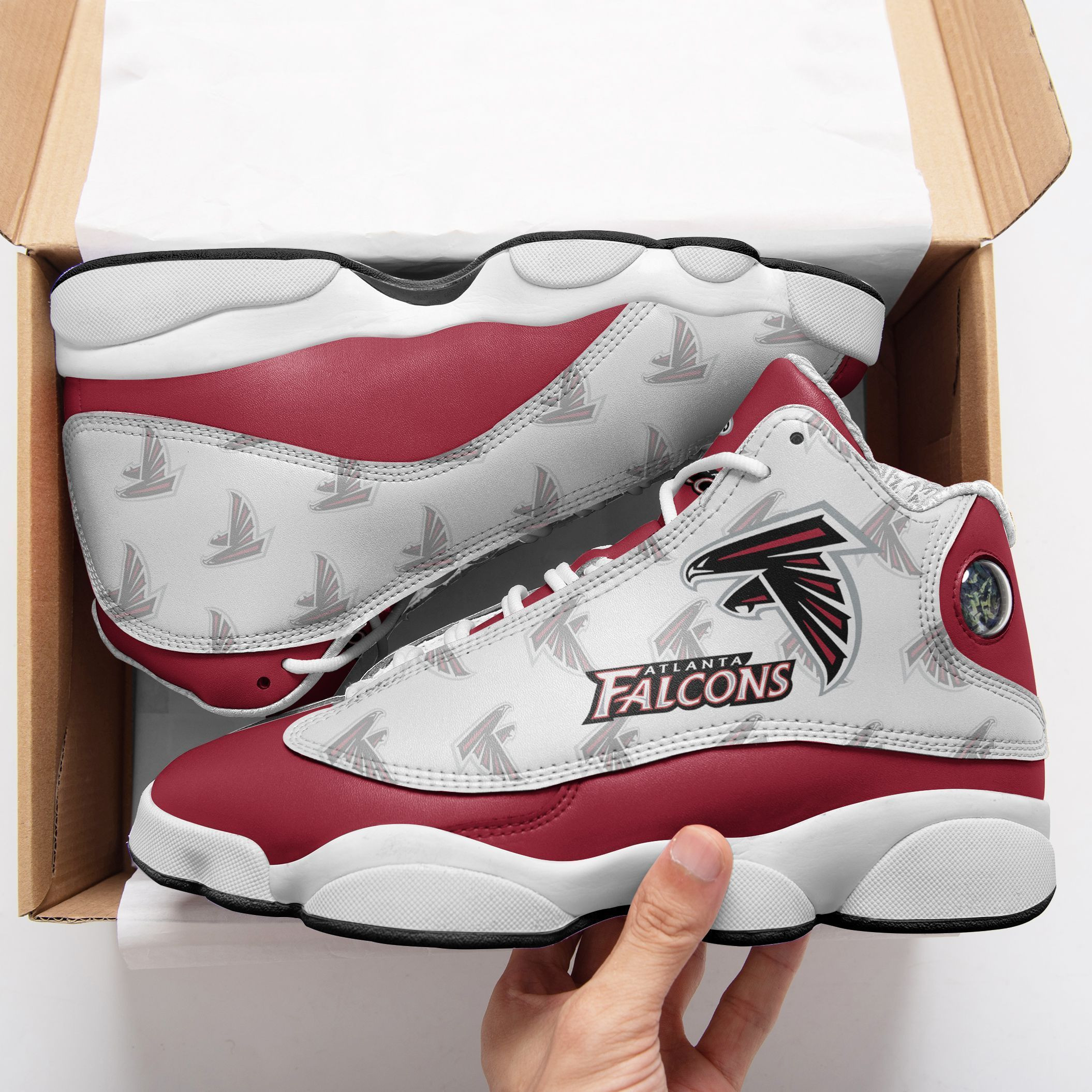 JWFancy Atlanta Falcons NFL AJ13 Sneakers Shoes For Men And Women