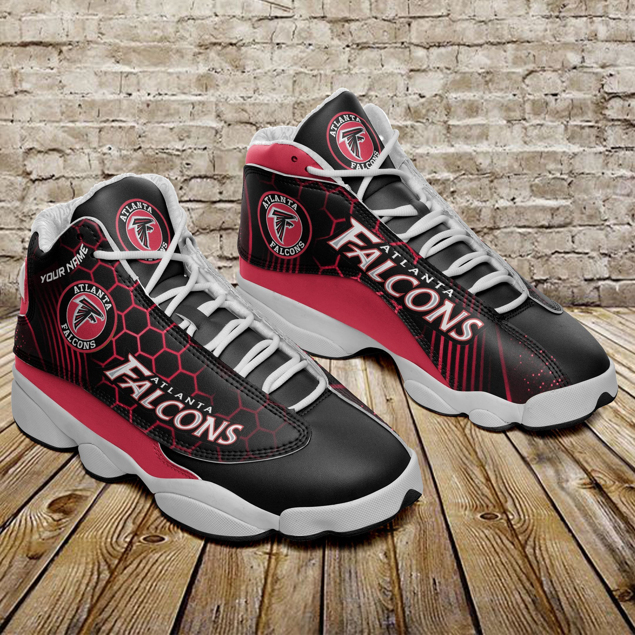 JWFancy Atlanta Falcons NFL AJ13 Sneakers Shoes For Men And Women