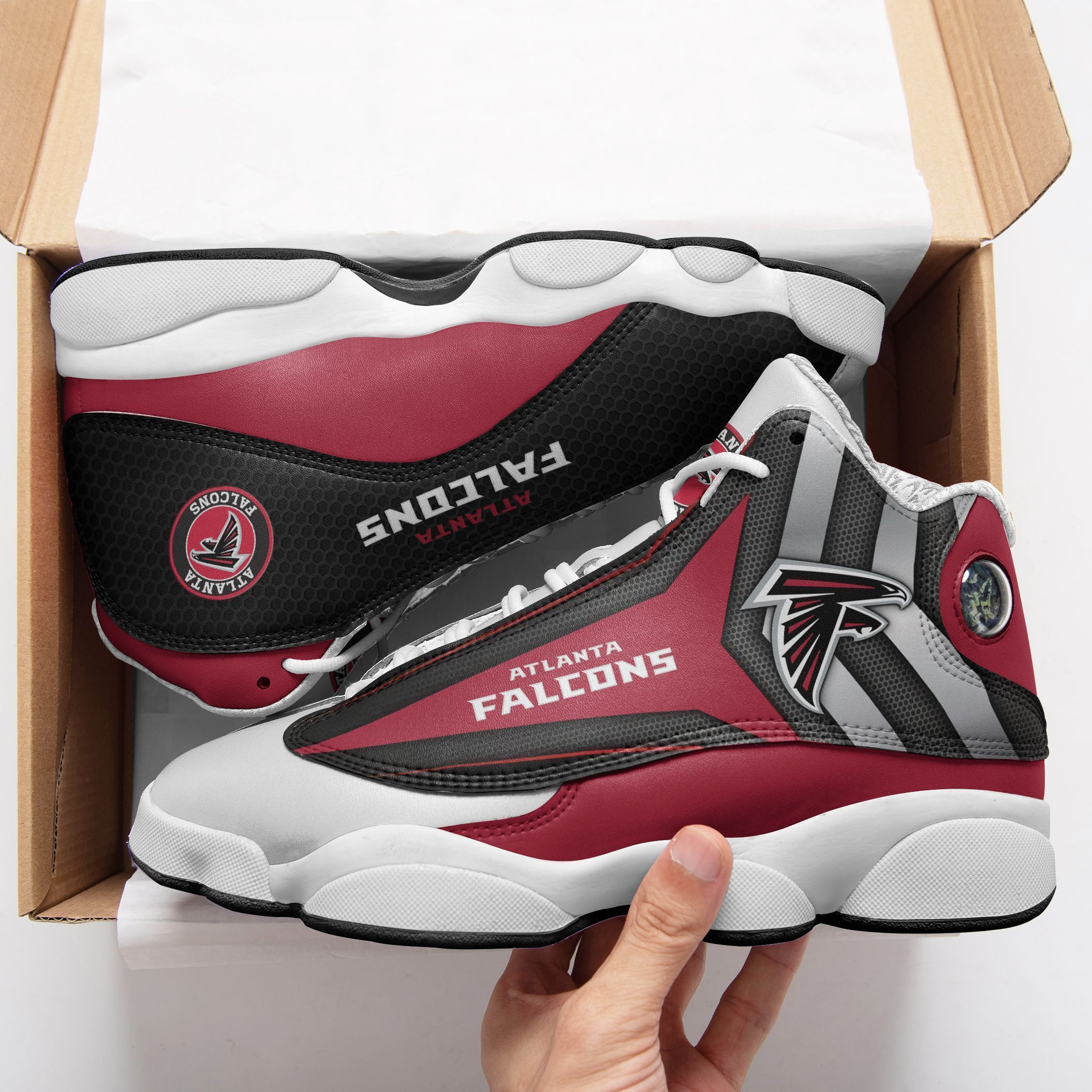 JWFancy Atlanta Falcons NFL AJ13 Sneakers Shoes For Men And Women