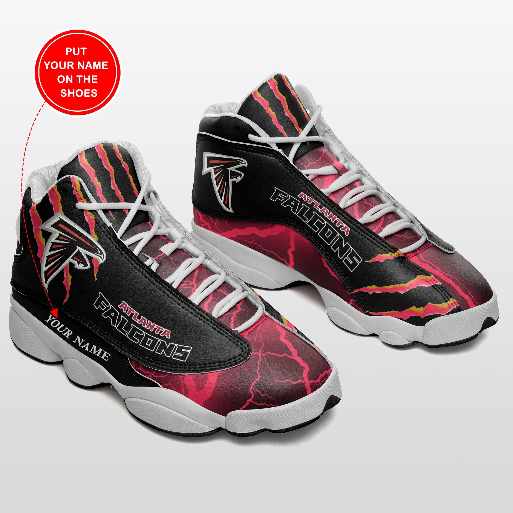 JWFancy Atlanta Falcons NFL AJ13 Sneakers Shoes For Men And Women