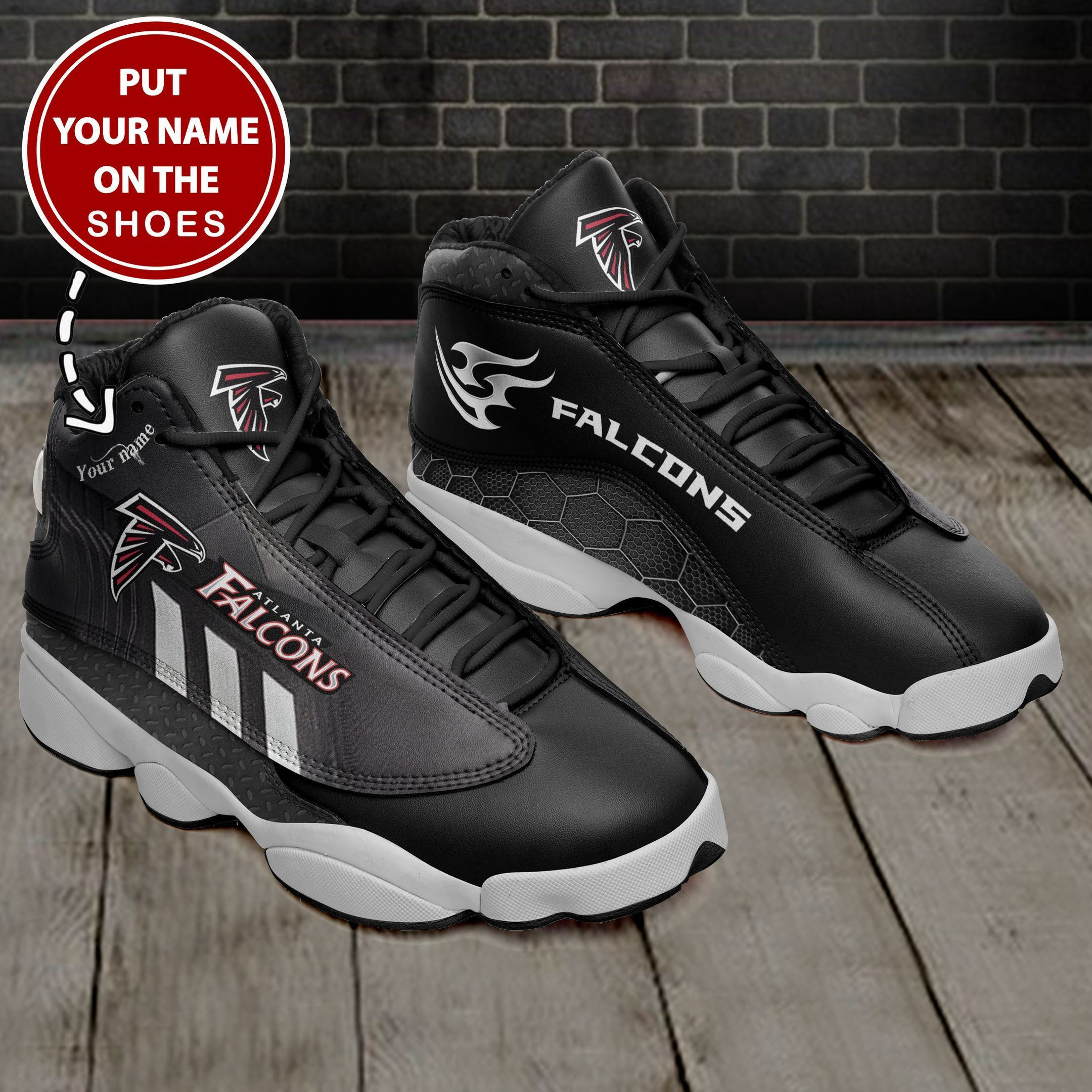 JWFancy Atlanta Falcons NFL AJ13 Sneakers Shoes For Men And Women