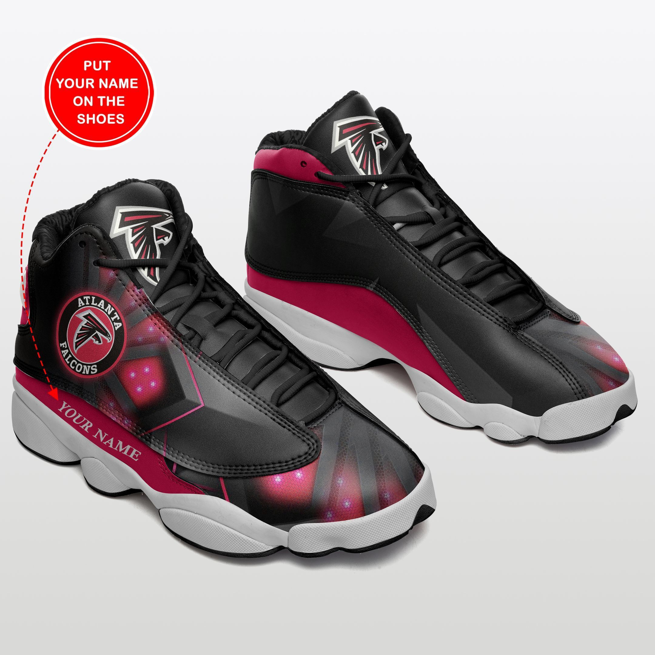 JWFancy Atlanta Falcons NFL AJ13 Sneakers Shoes For Men And Women