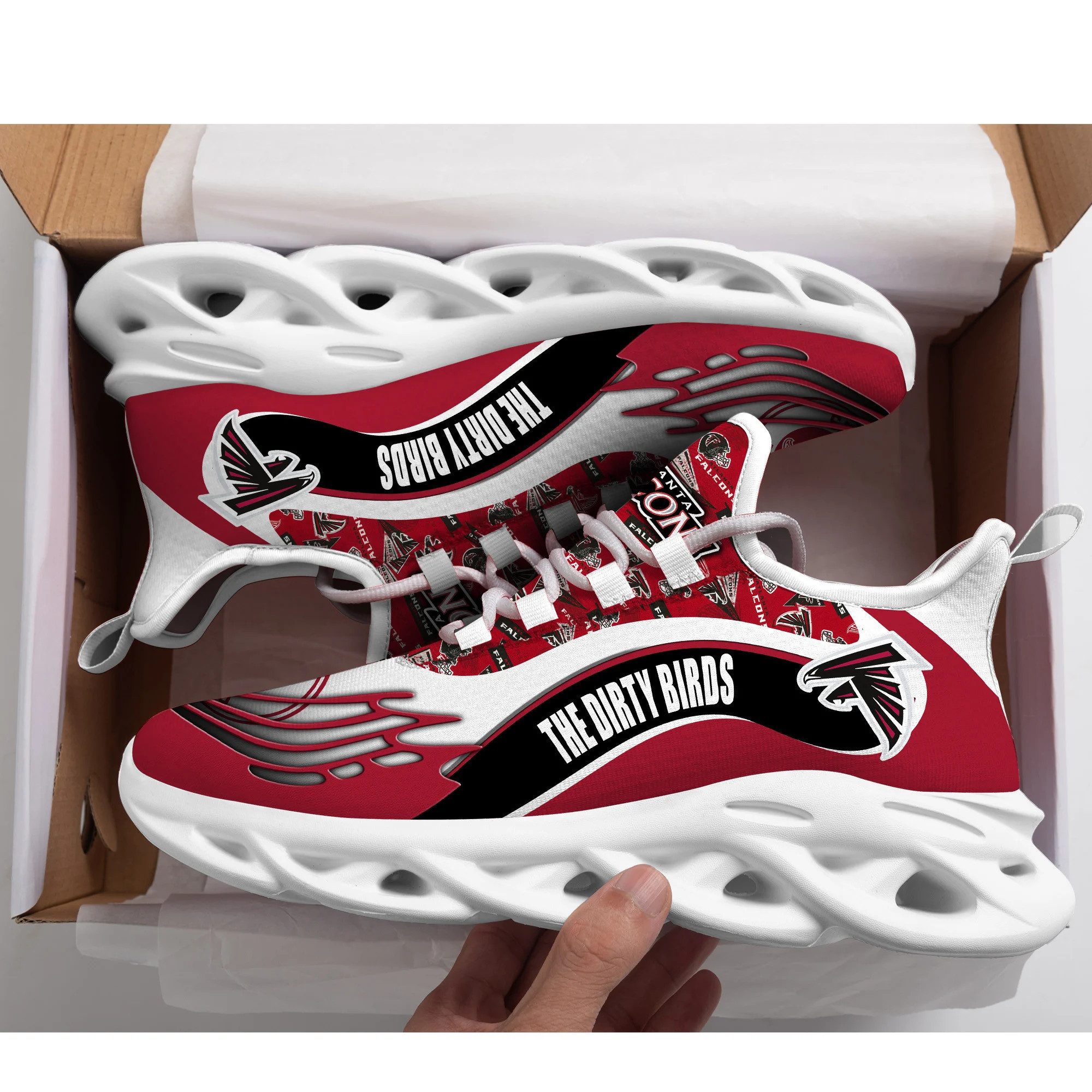 JWFancy Atlanta Falcons NFL Max Soul Shoes Sneakers For Men And Women