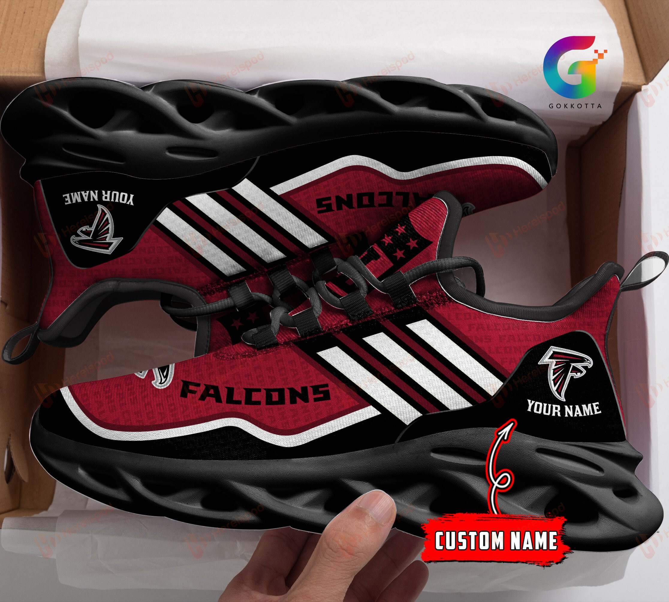 JWFancy Atlanta Falcons NFL Max Soul Shoes Sneakers For Men And Women