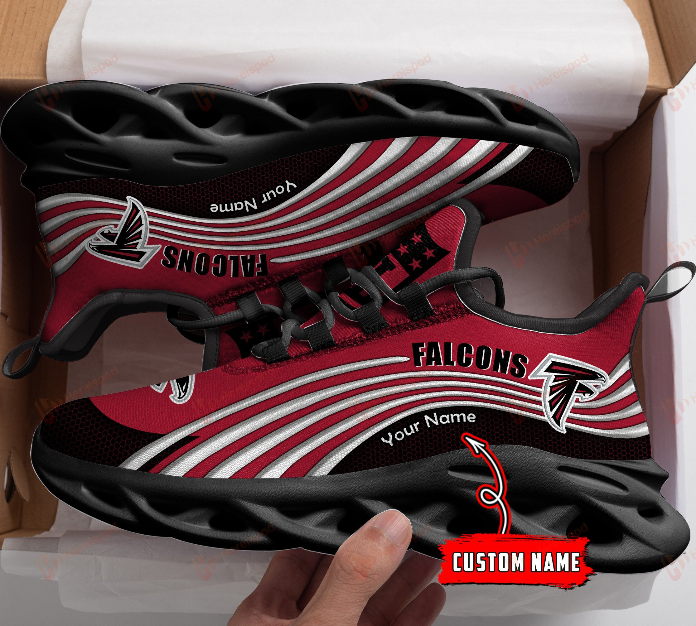 JWFancy Atlanta Falcons NFL Max Soul Shoes Sneakers For Men And Women