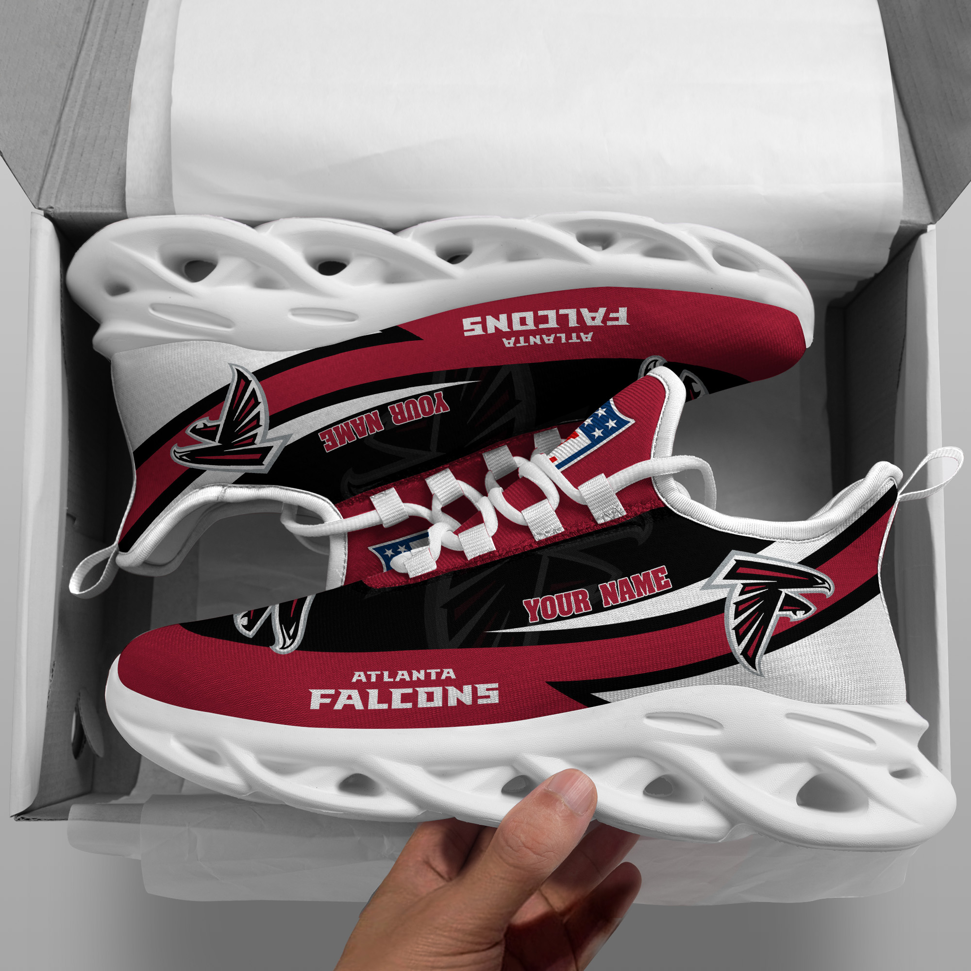 JWFancy Atlanta Falcons NFL Max Soul Shoes Sneakers For Men And Women