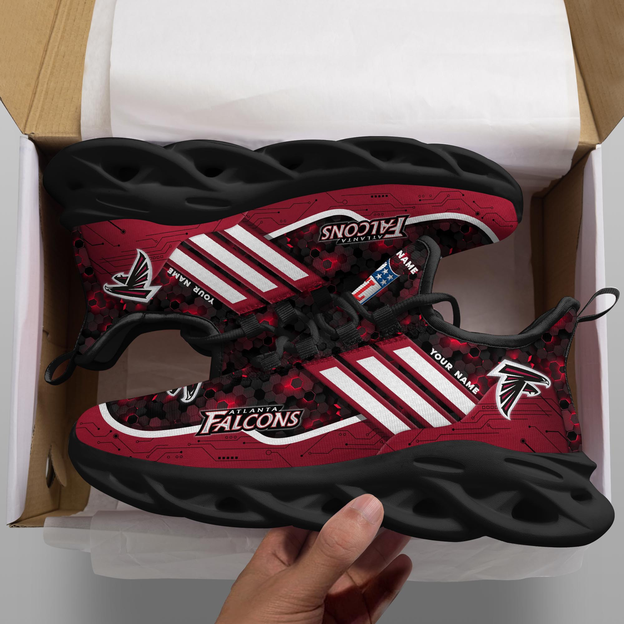 JWFancy Atlanta Falcons NFL Max Soul Shoes Sneakers For Men And Women