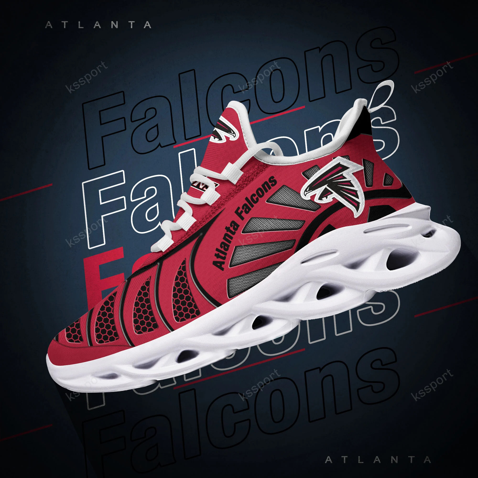 JWFancy Atlanta Falcons NFL Max Soul Shoes Sneakers For Men And Women